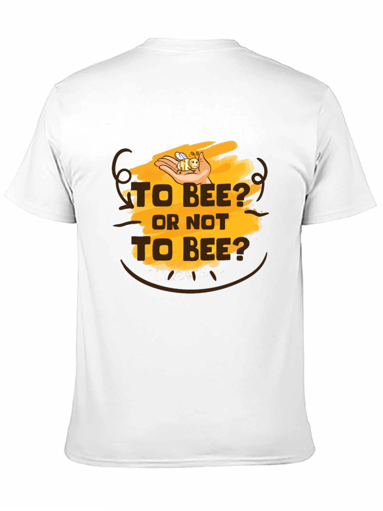 Black To Bee? Men's Graphic Tee - Black Cotton T-Shirt view 11