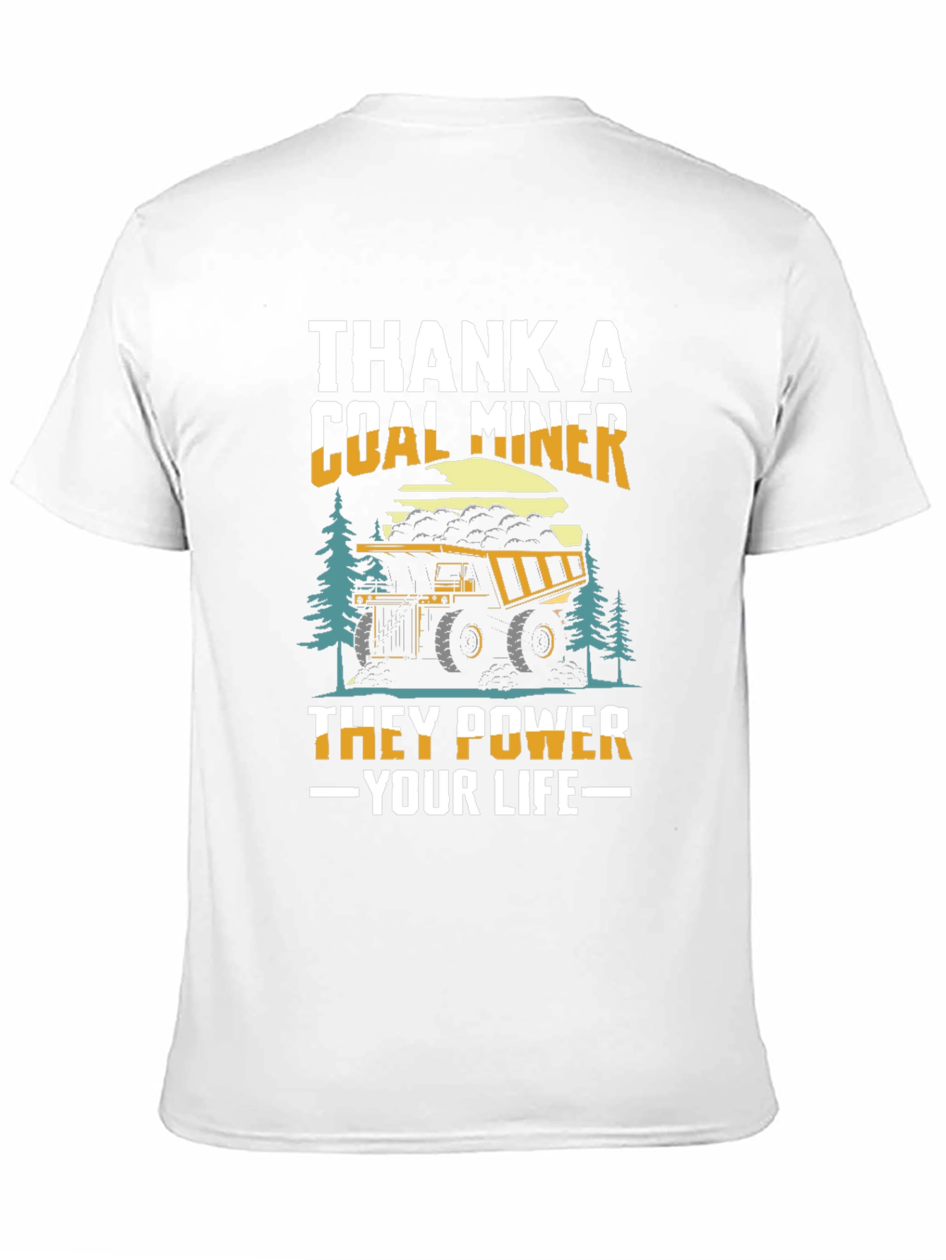 Black Thank A Coal Miner T-Shirt view 11