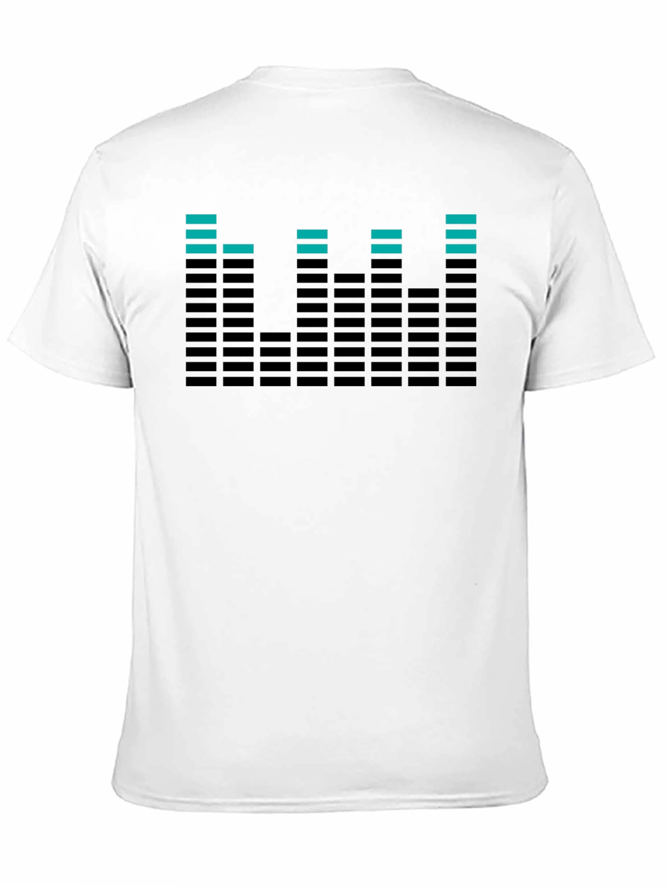 Black Cool Equalizer Graphic Tee - Black Cotton T-Shirt view 11
