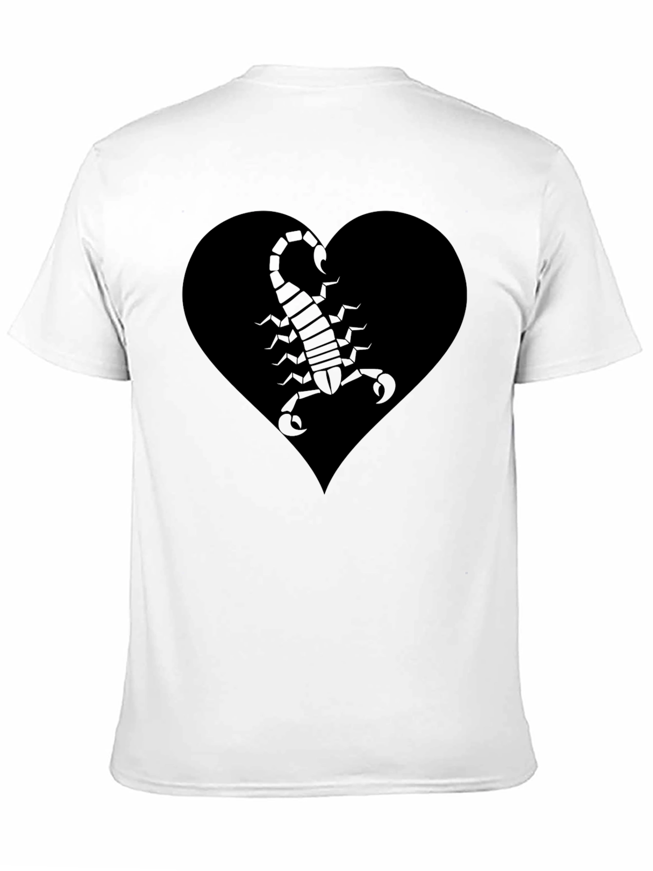 Black Heart Scorpion Graphic Tee - Black view 11
