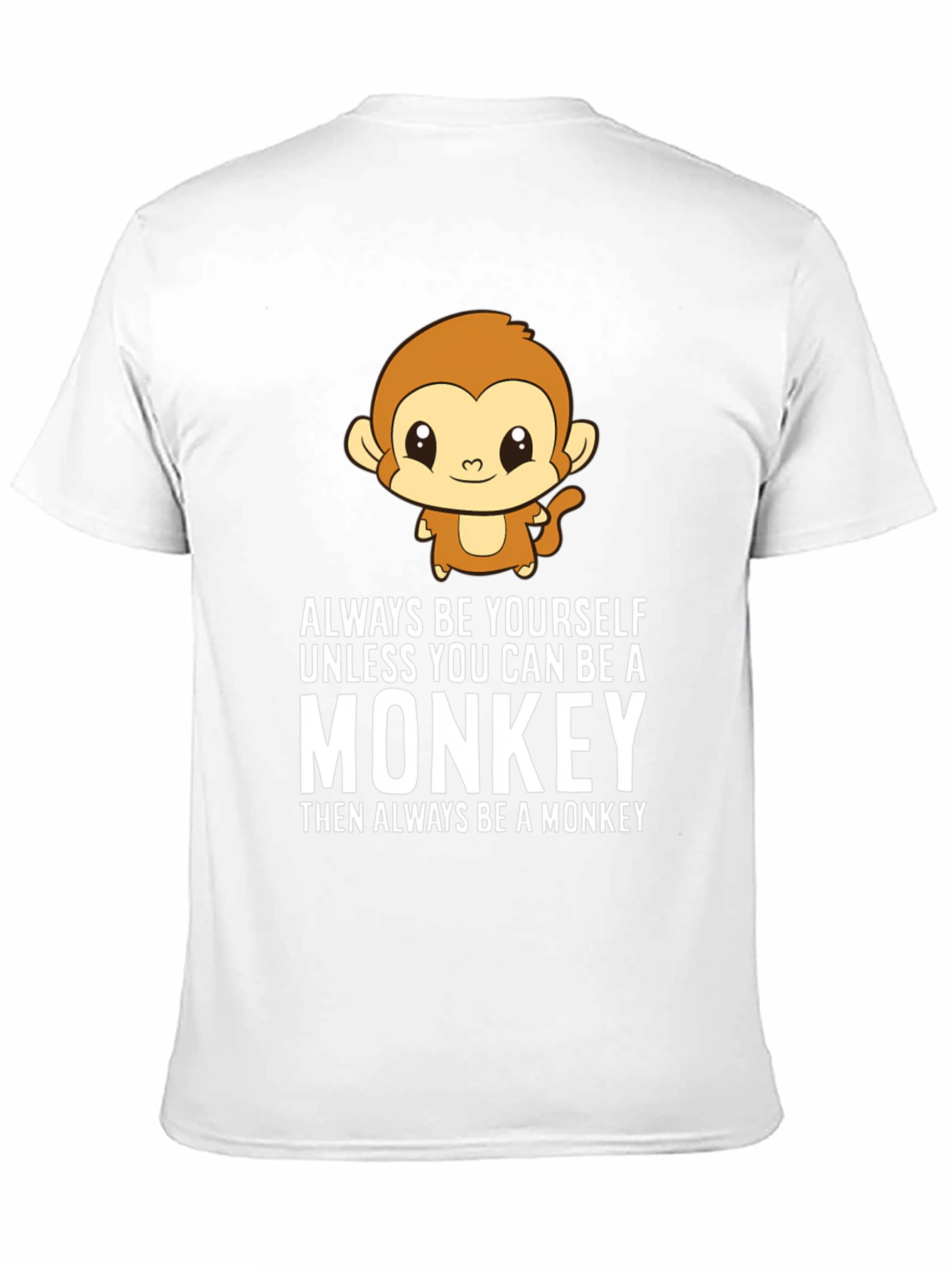 Black Always Be Yourself Monkey Graphic T-Shirt view 11