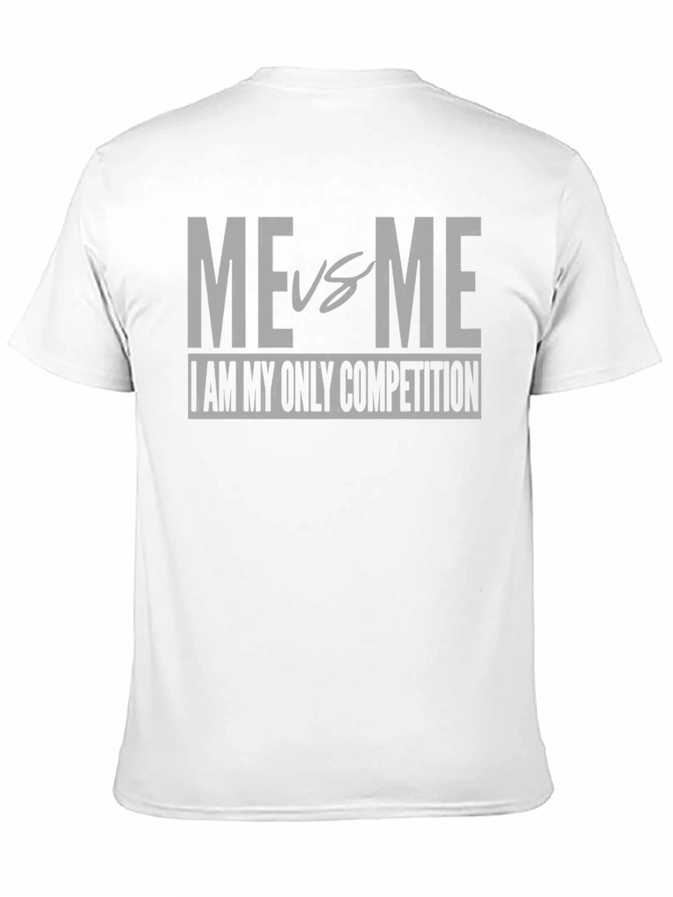 Black Me vs Me Motivational T-Shirt view 11