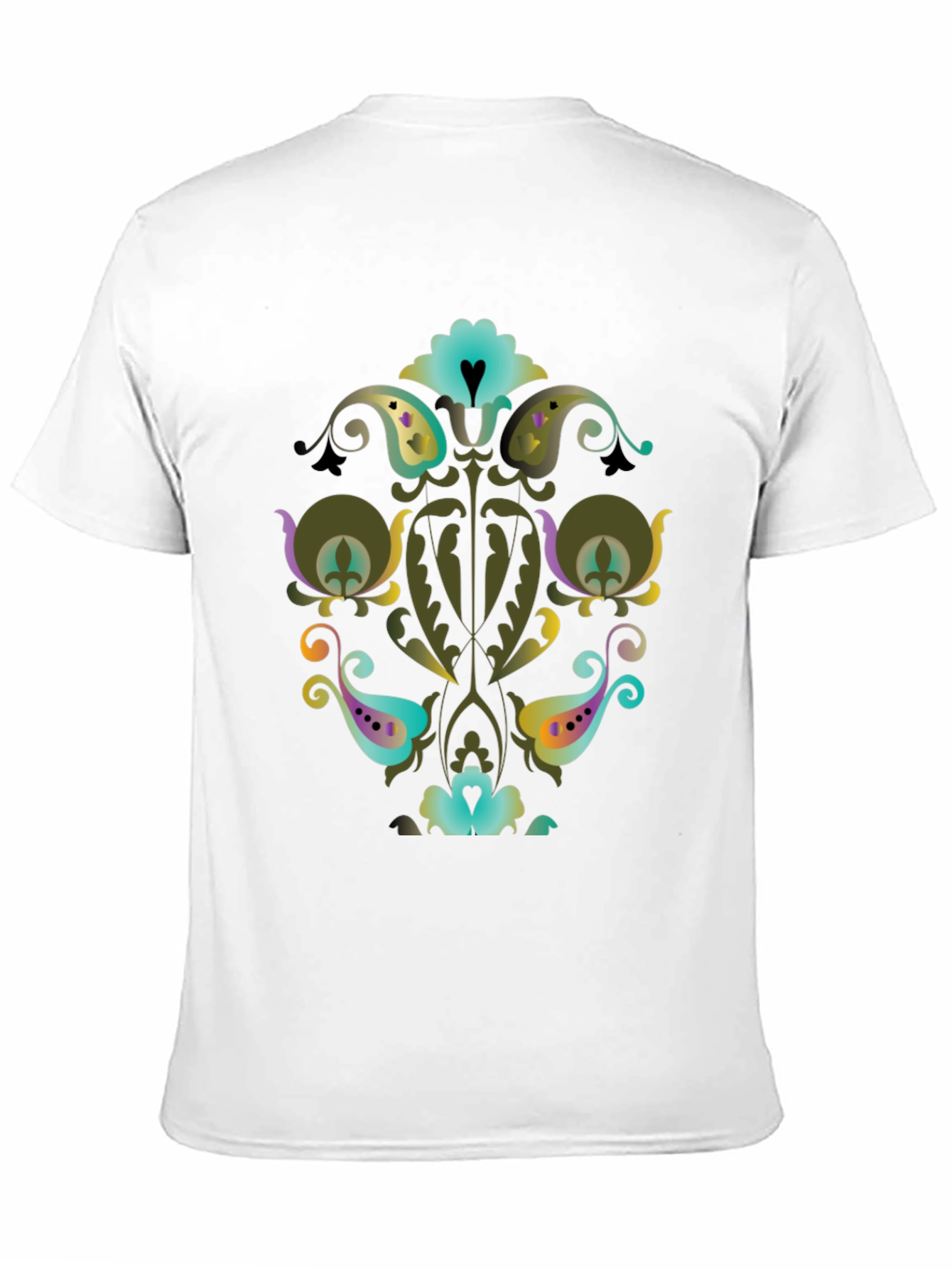 Ornate Floral Paisley Graphic Tee - 11