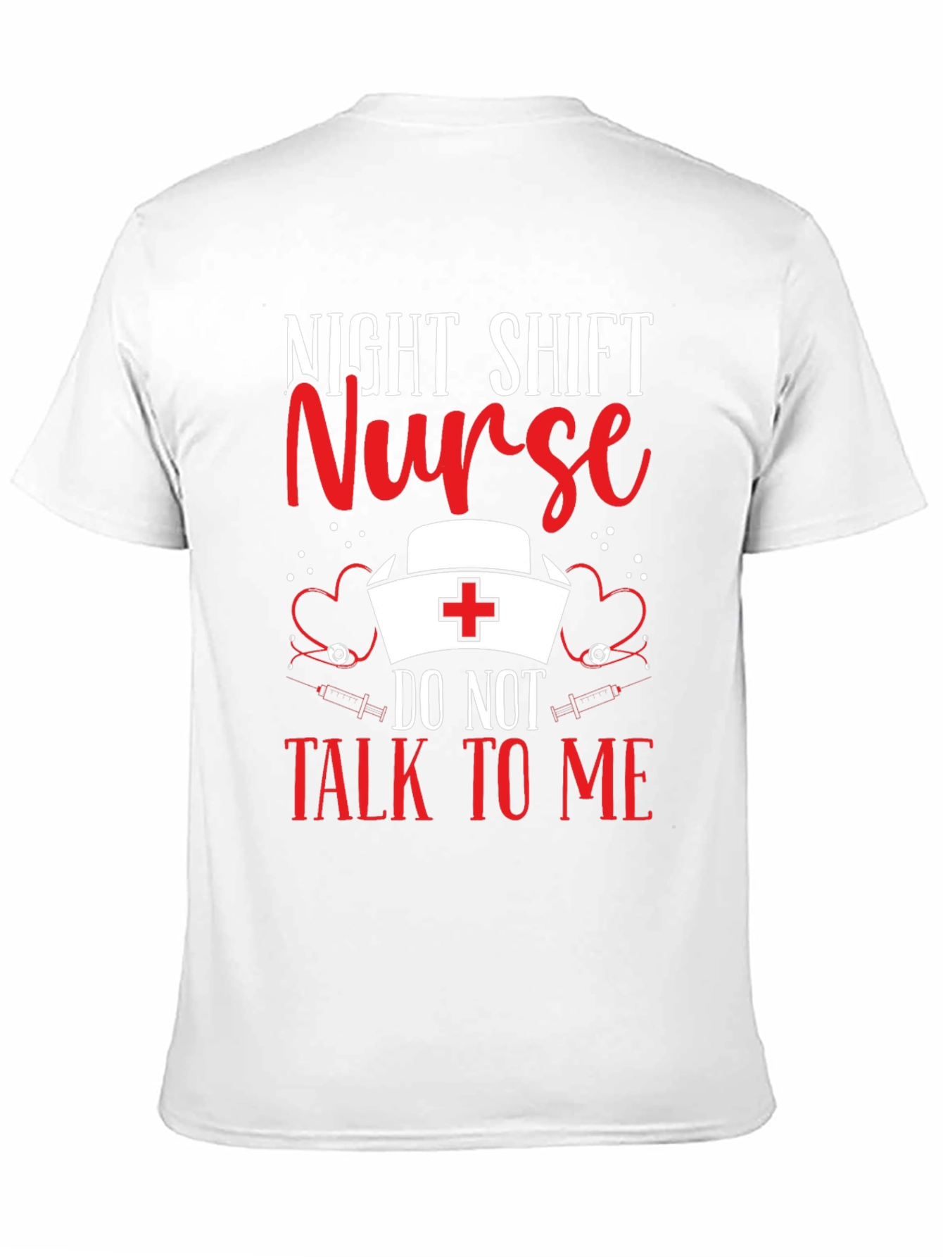 Black Night Shift Nurse T-Shirt: Do Not Talk To Me view 11