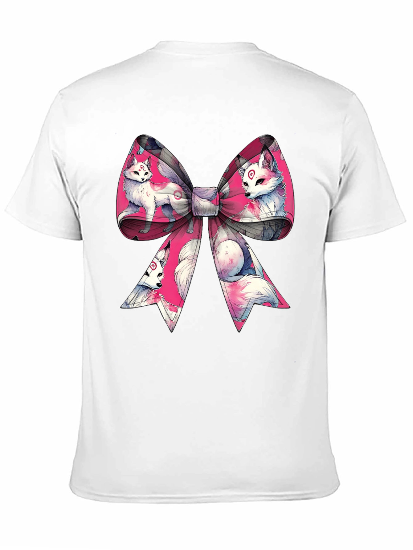 Black Fox Bow T-Shirt - Anime Style view 11