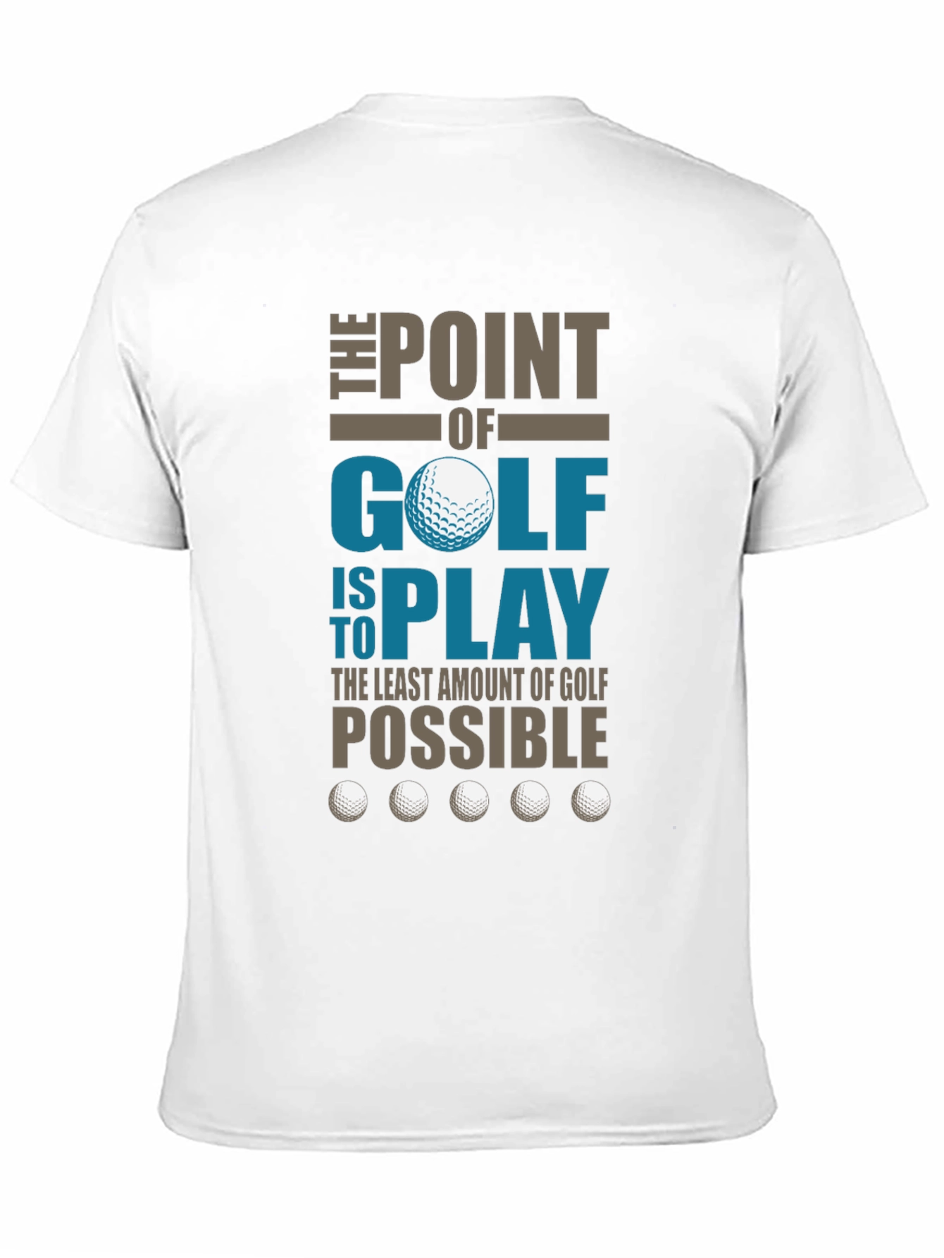 Black Funny Golf T-Shirt - The Point of Golf view 11