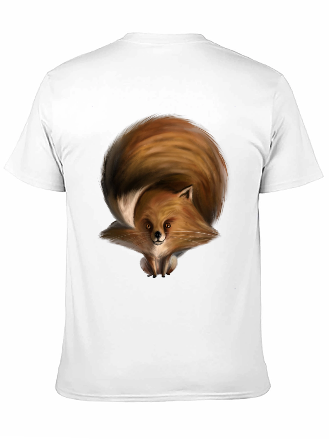 Black Fox Graphic Black T-Shirt for Men view 11