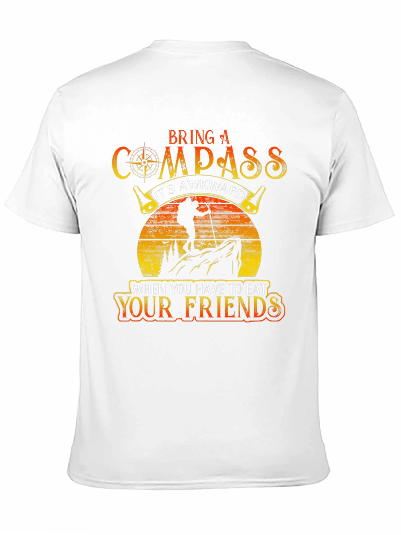 Black Compass Eat Your Friends Black Graphic Tee view 11