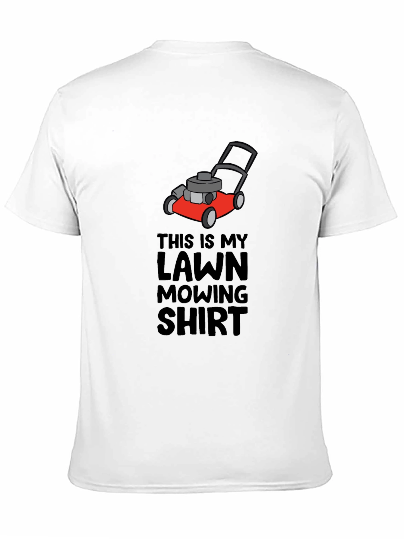Black Lawn Mowing Shirt - Funny Mower Graphic Tee view 11