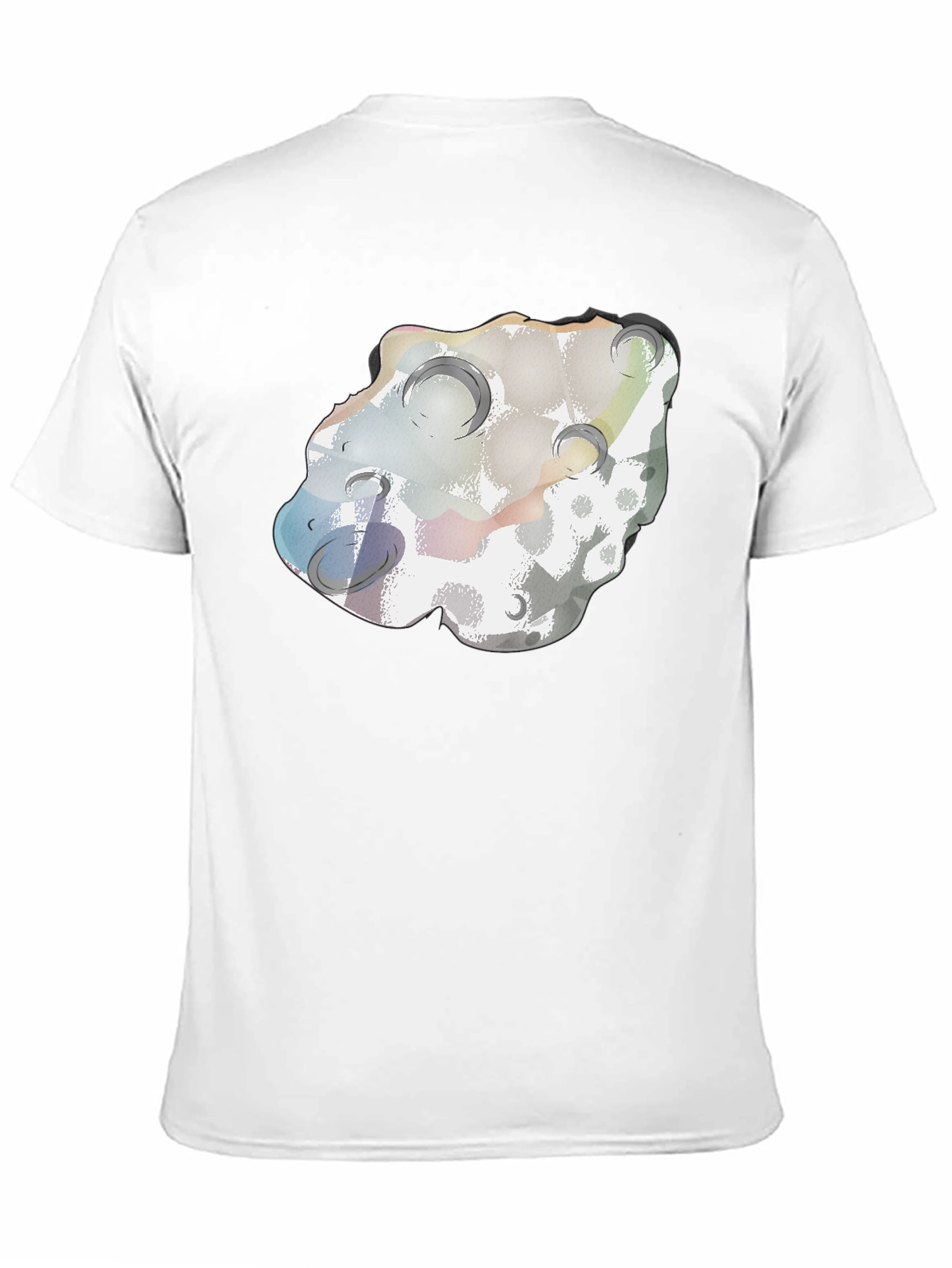 Black Meteor Crater T-Shirt - Soft Cotton Blend view 11