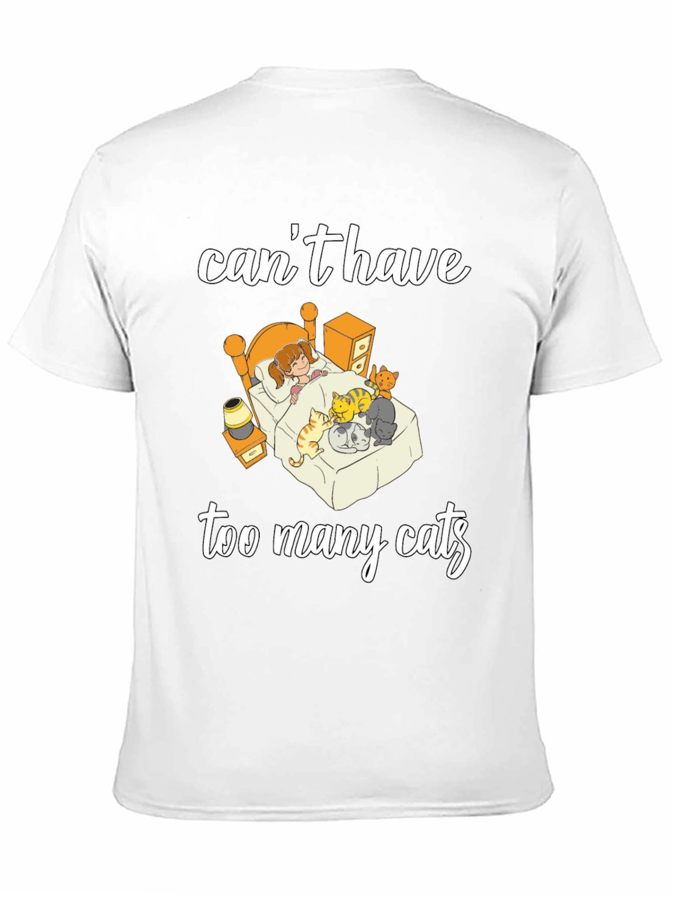 Black Can't Have Too Many Cats T-Shirt view 11