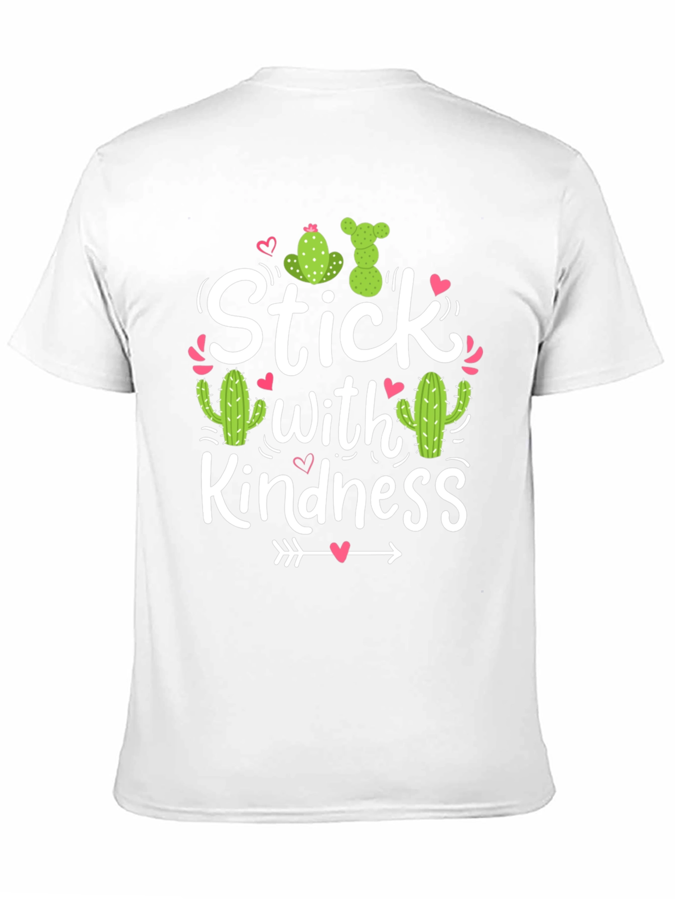 Black Stick With Kindness T-Shirt Cactus Love view 11