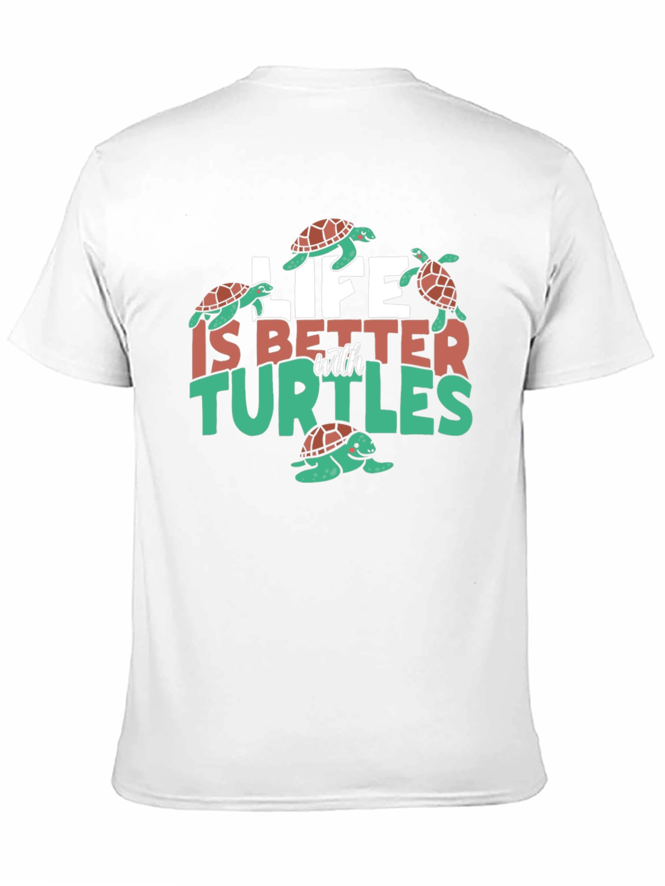 Black Life is Better with Turtles Graphic Tee view 11