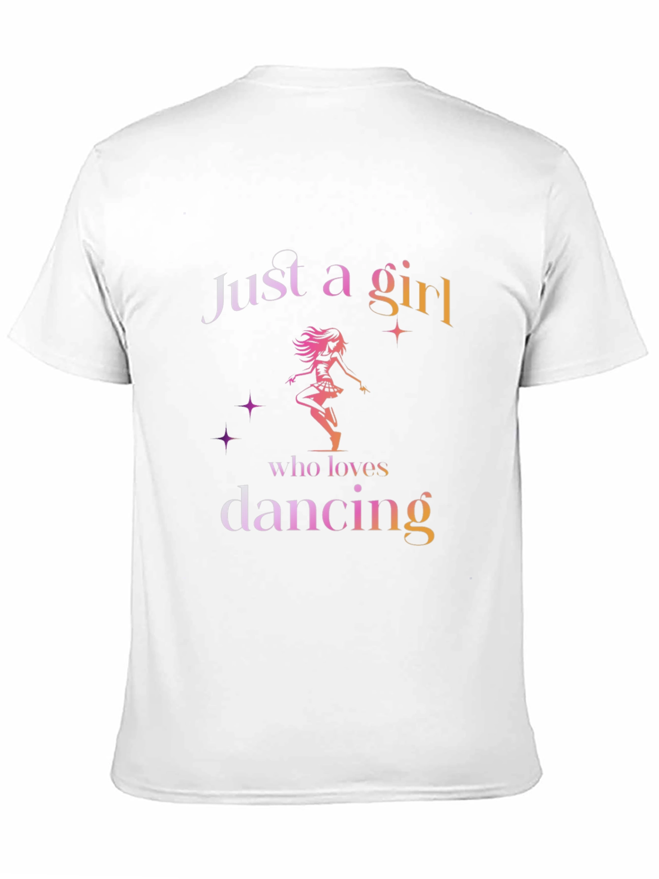 Black Just A Girl Who Loves Dancing T-Shirt view 11