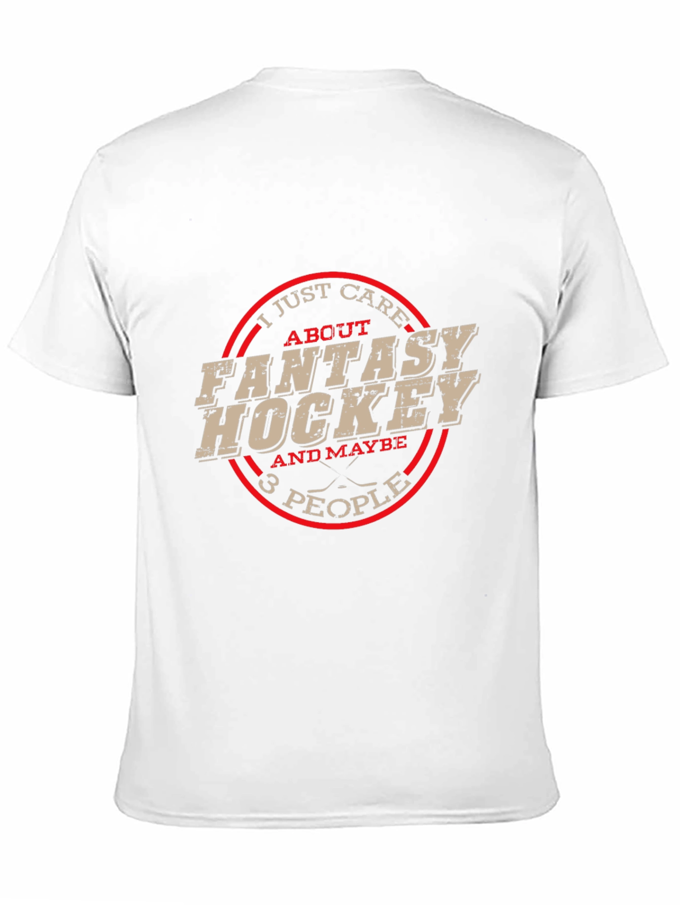 Black Fantasy Hockey T-Shirt - Funny Sports Tee view 11