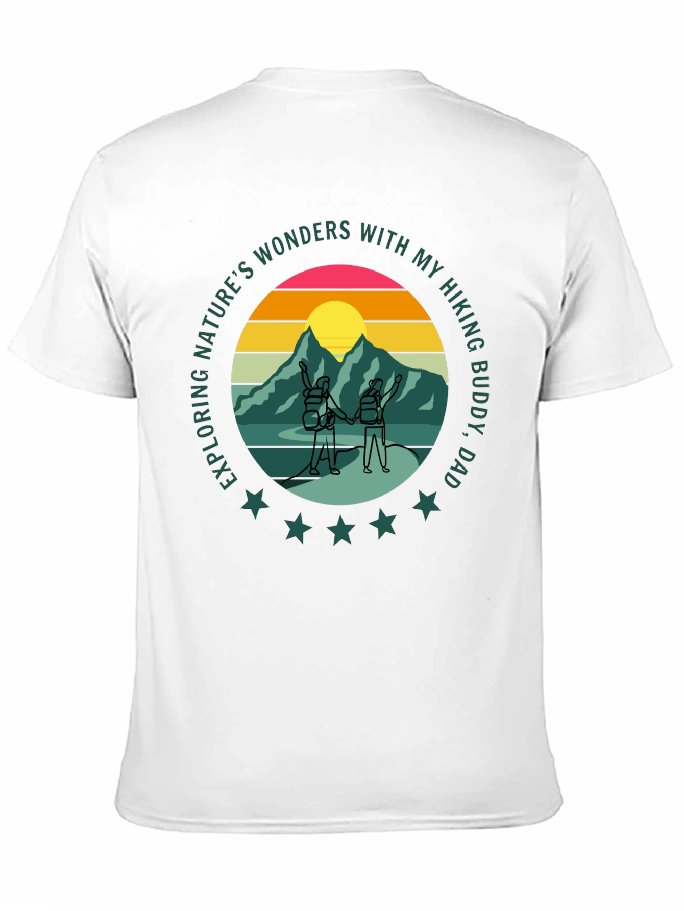 Hiking Buddy Dad T-Shirt: Explore Nature's Wonders - 11