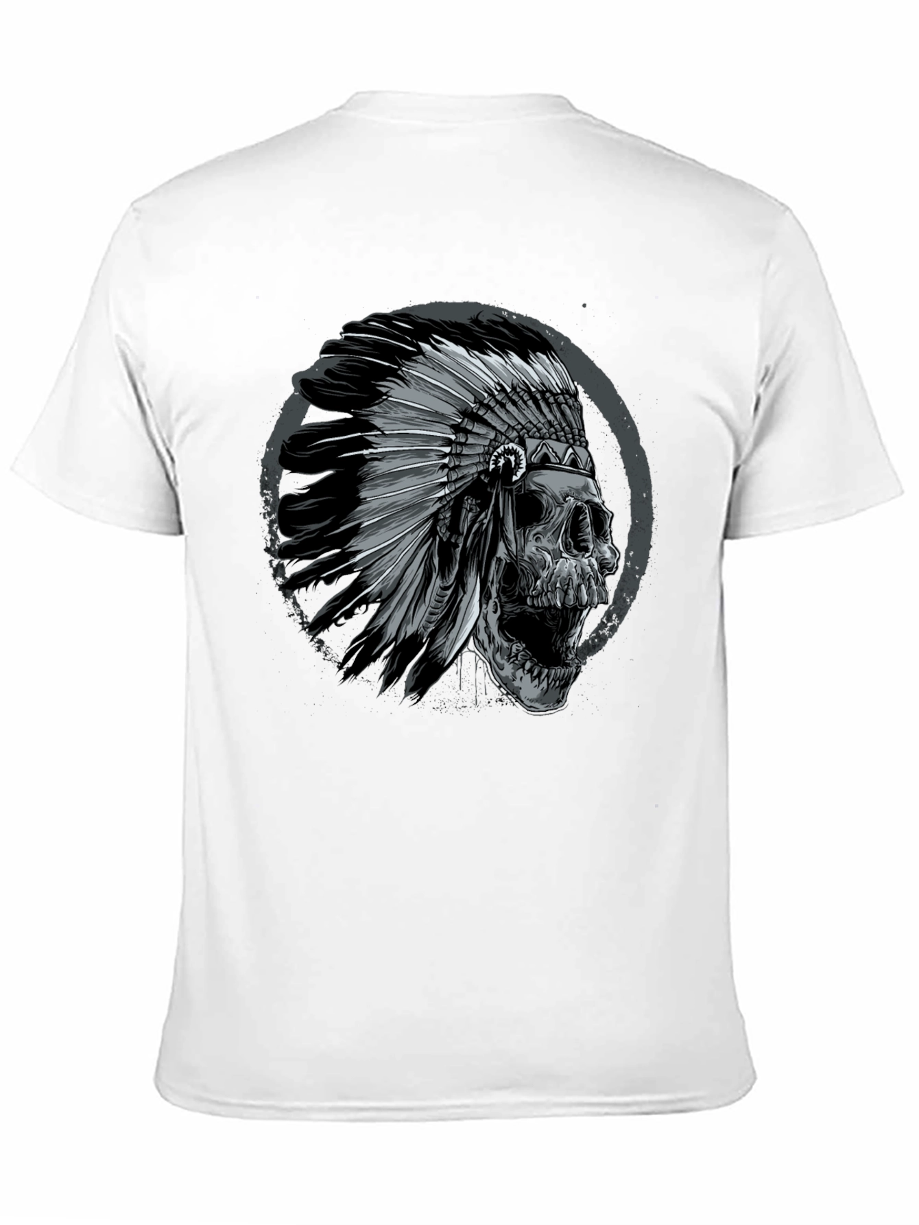 Black Skull Chief T-Shirt - Edgy Graphic Tee for Men view 11