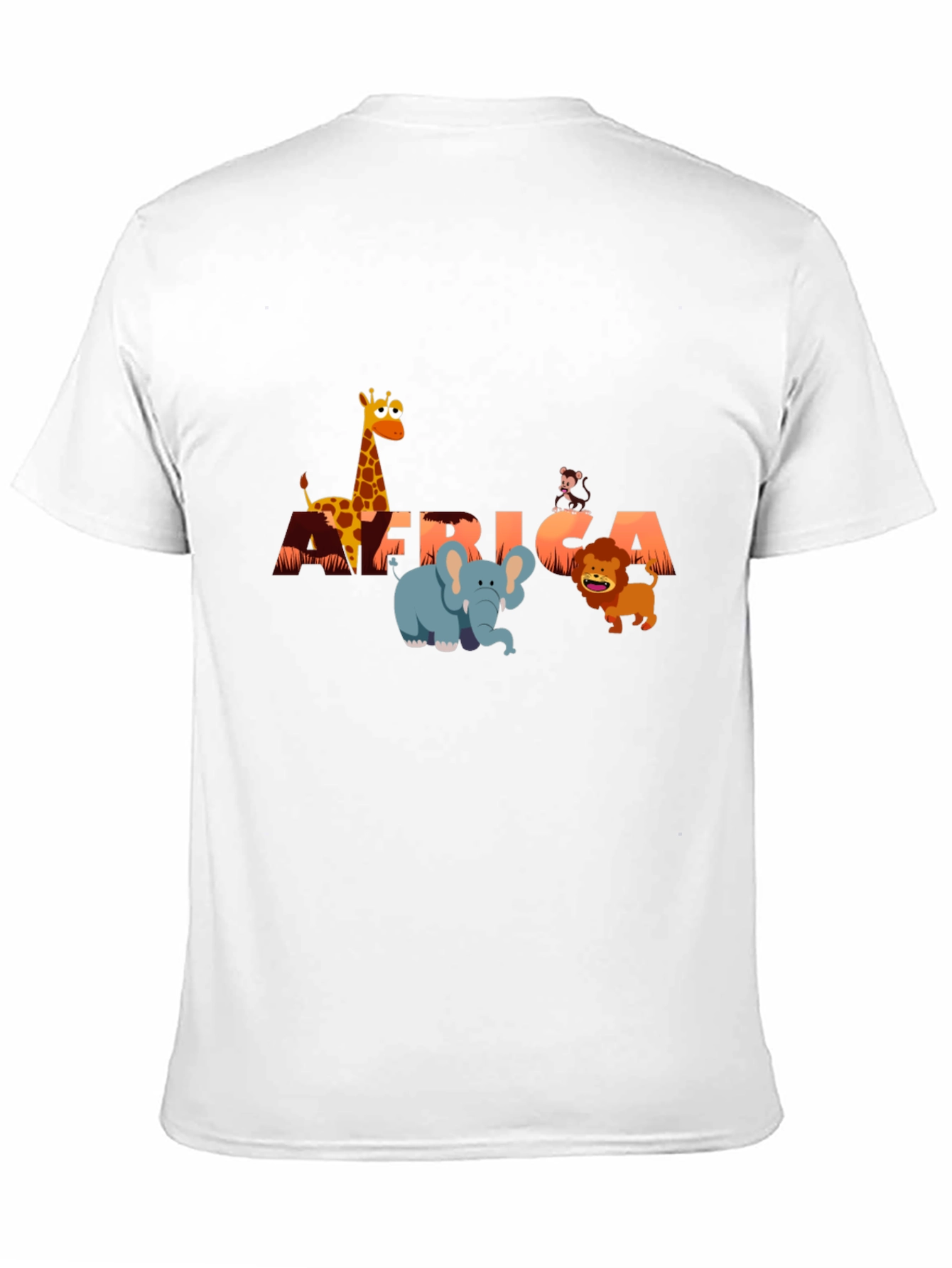 Black Africa Animals Graphic Tee - Fun Safari Shirt view 11