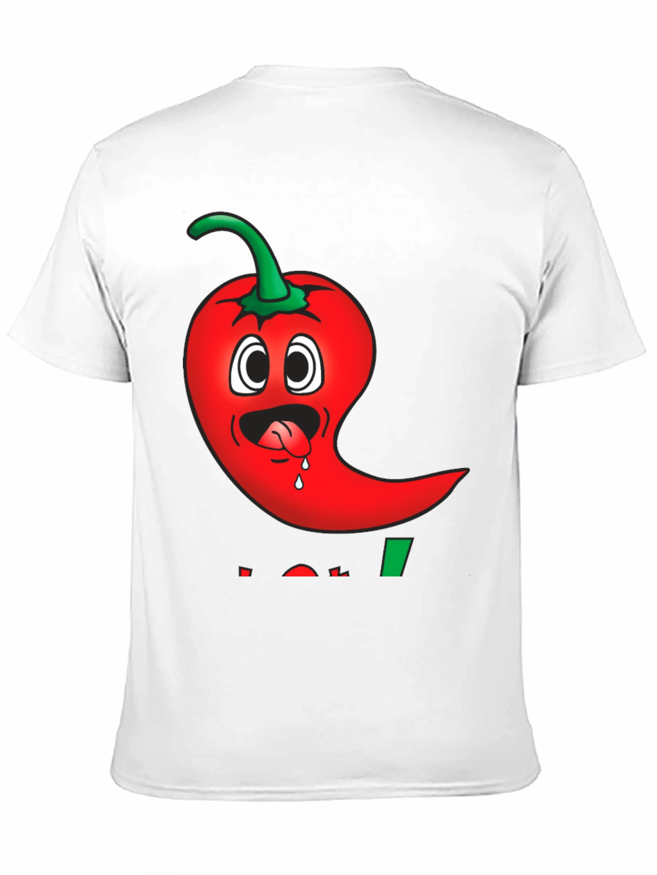 Black Spicy Pepper Cartoon Graphic Tee - Black view 11