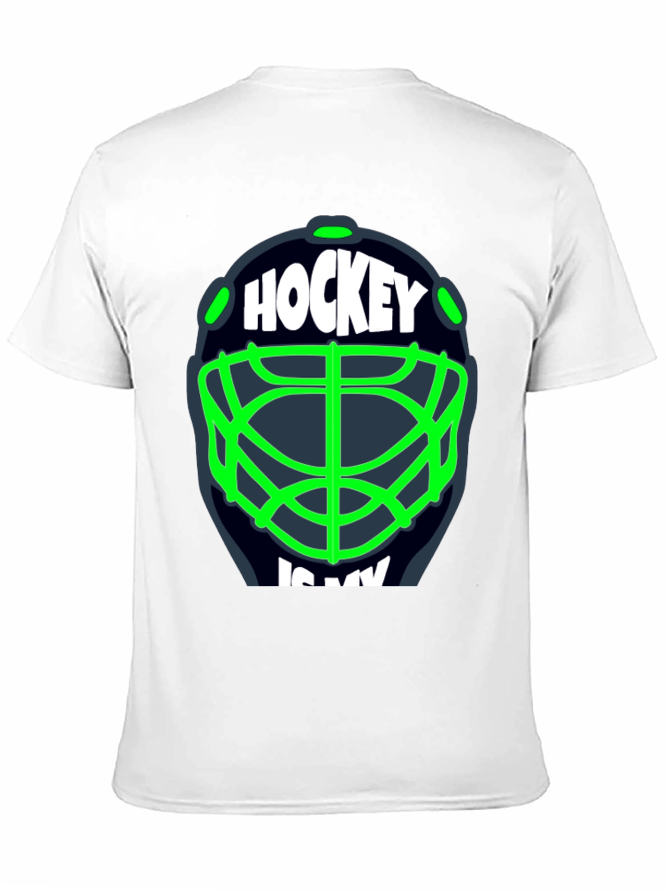 Black Hockey Is My... T-Shirt - Black view 11