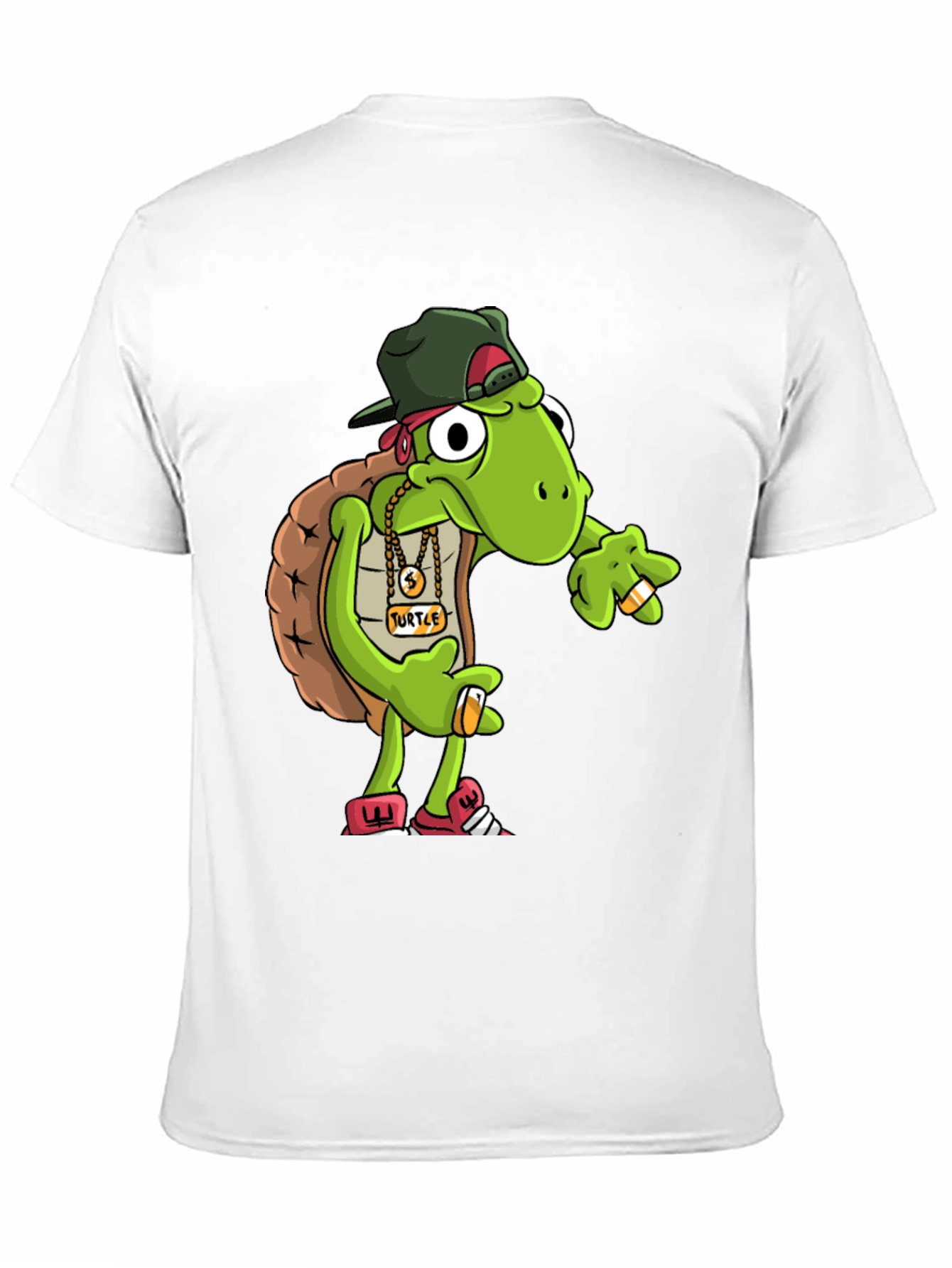Black Gangster Turtle Graphic Tee view 11