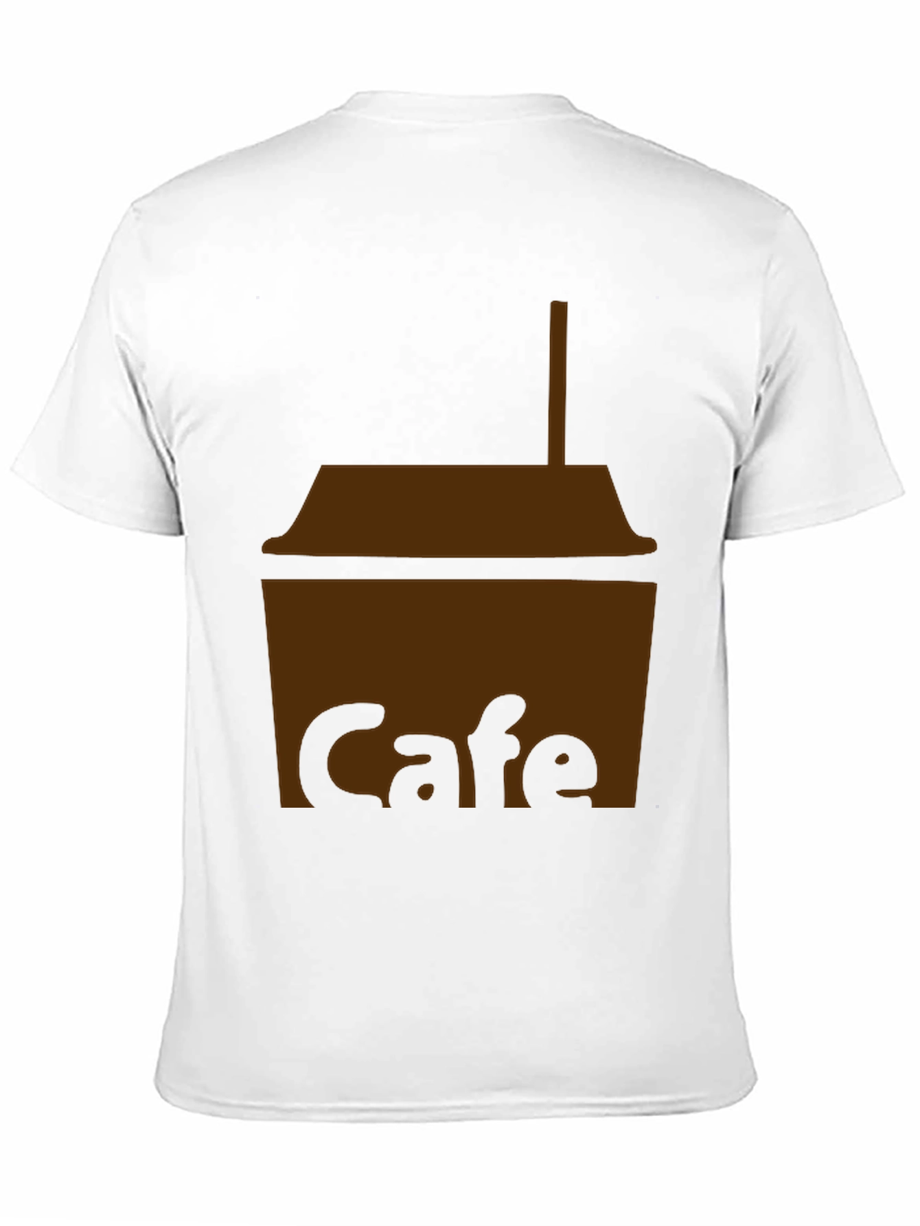 Cafe T-Shirt - Black Cotton Blend Graphic Tee - 11
