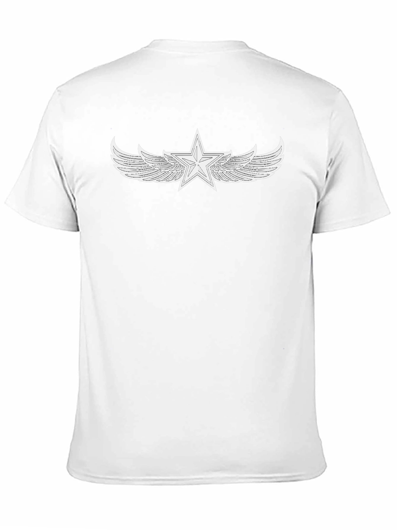Black Winged Star Graphic Tee - Cool Style view 11