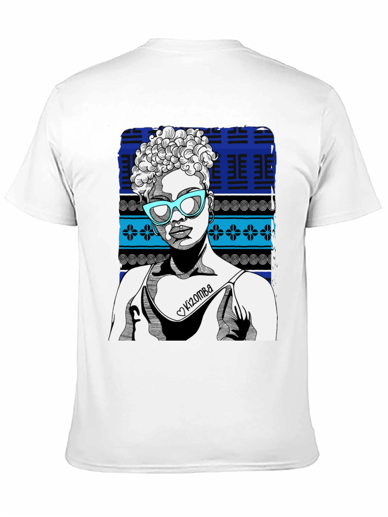 Black Kizomba Woman Graphic Tee - Stylish Black T-Shirt view 11
