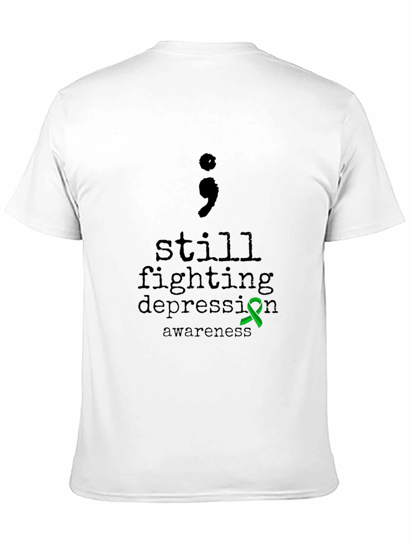 Black Still Fighting Depression Awareness T-Shirt view 11