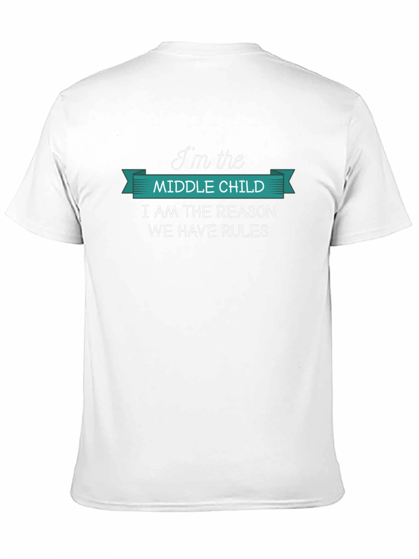 Black Middle Child Reason Rules T-Shirt Funny Sibling Tee view 11