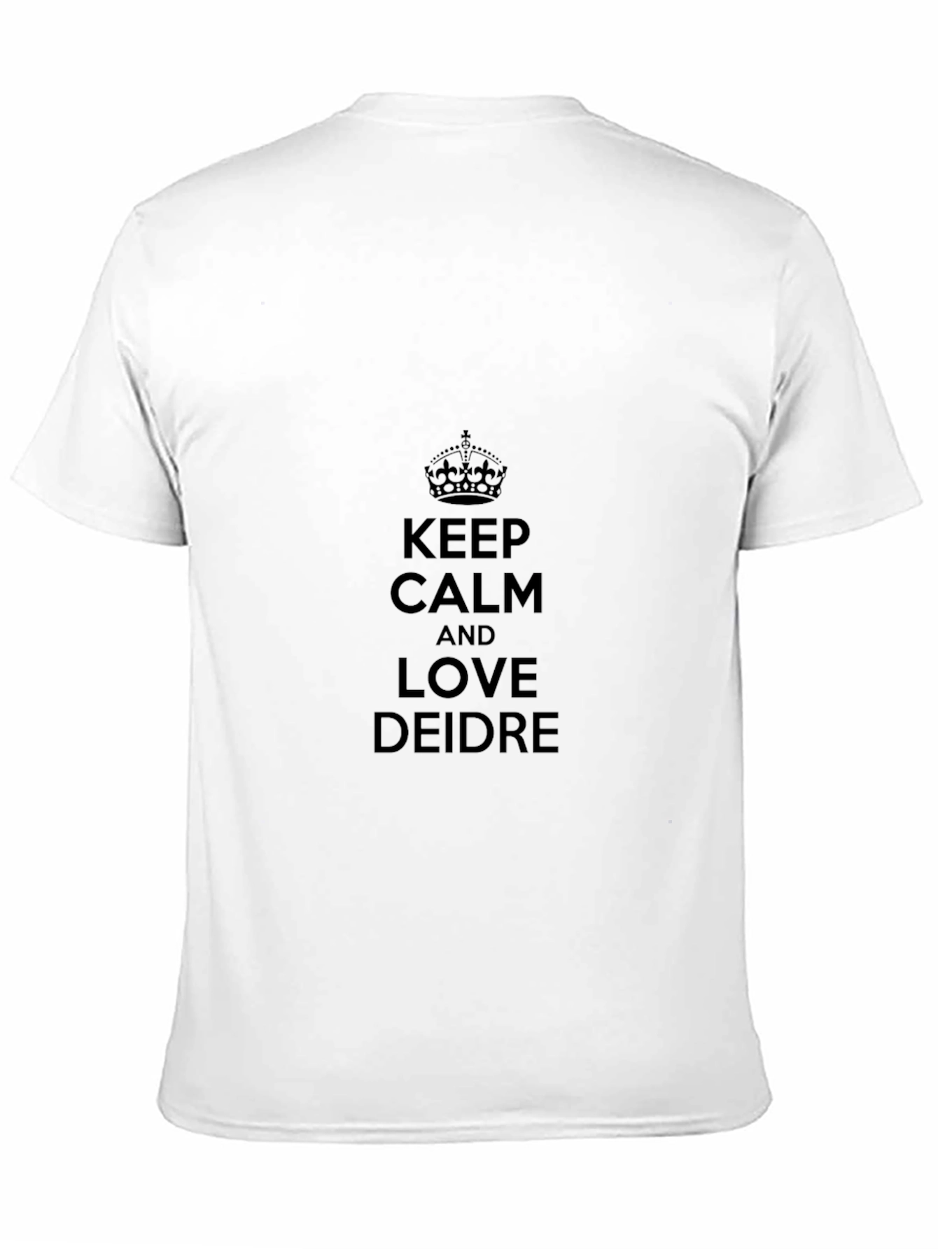 Black Keep Calm and Love Deidre Black Tee view 11