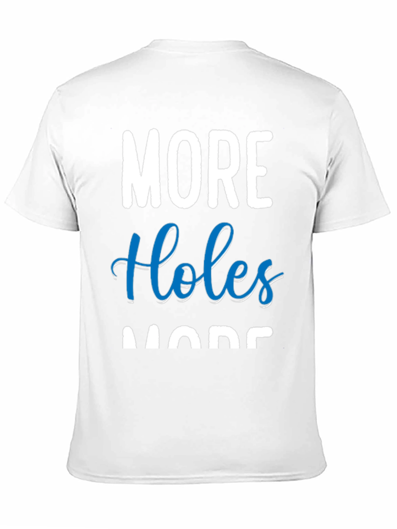 Black More Holes More Fun Black Cotton T-Shirt view 11