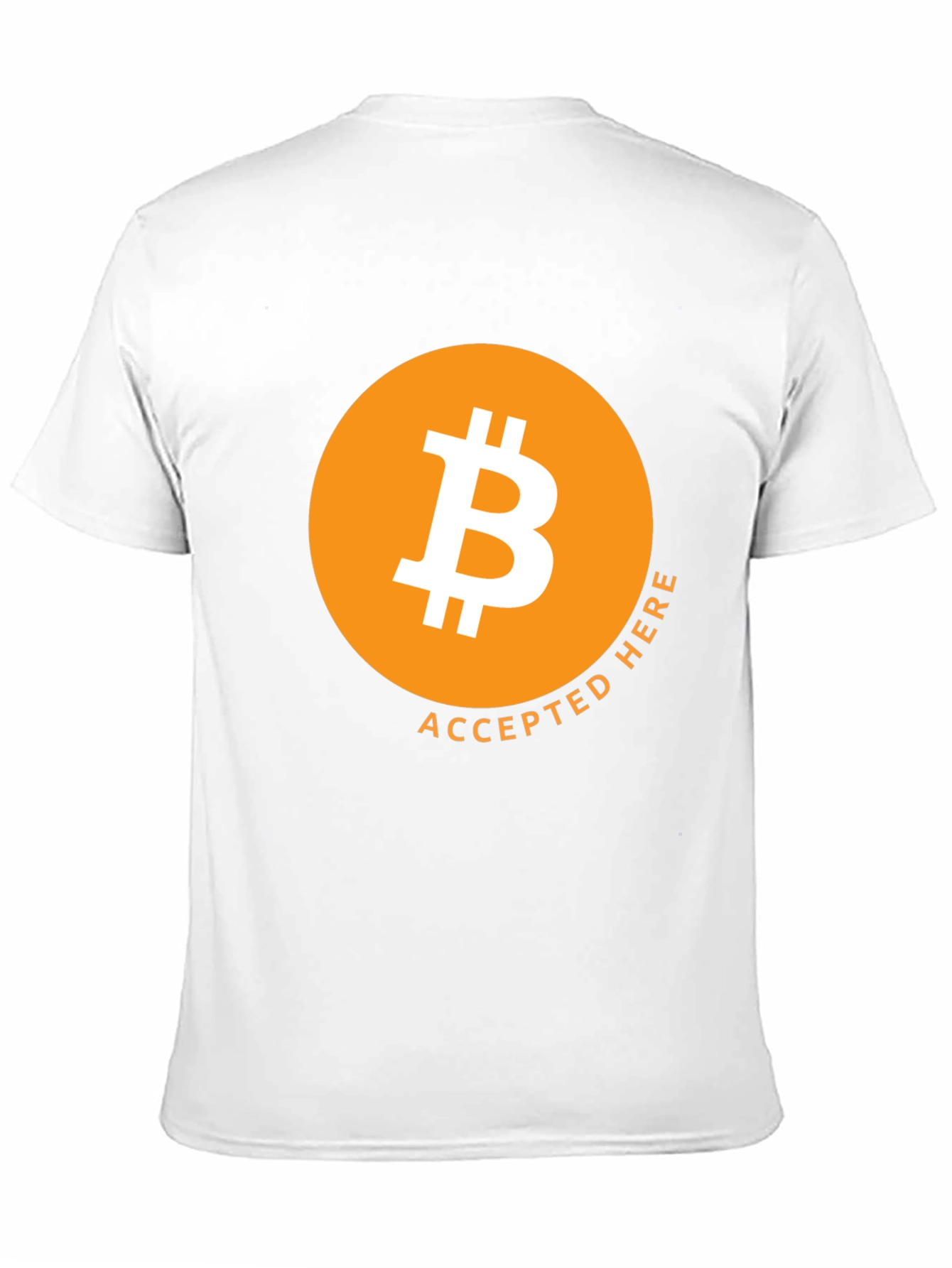 Black Bitcoin Accepted Here T-Shirt view 11