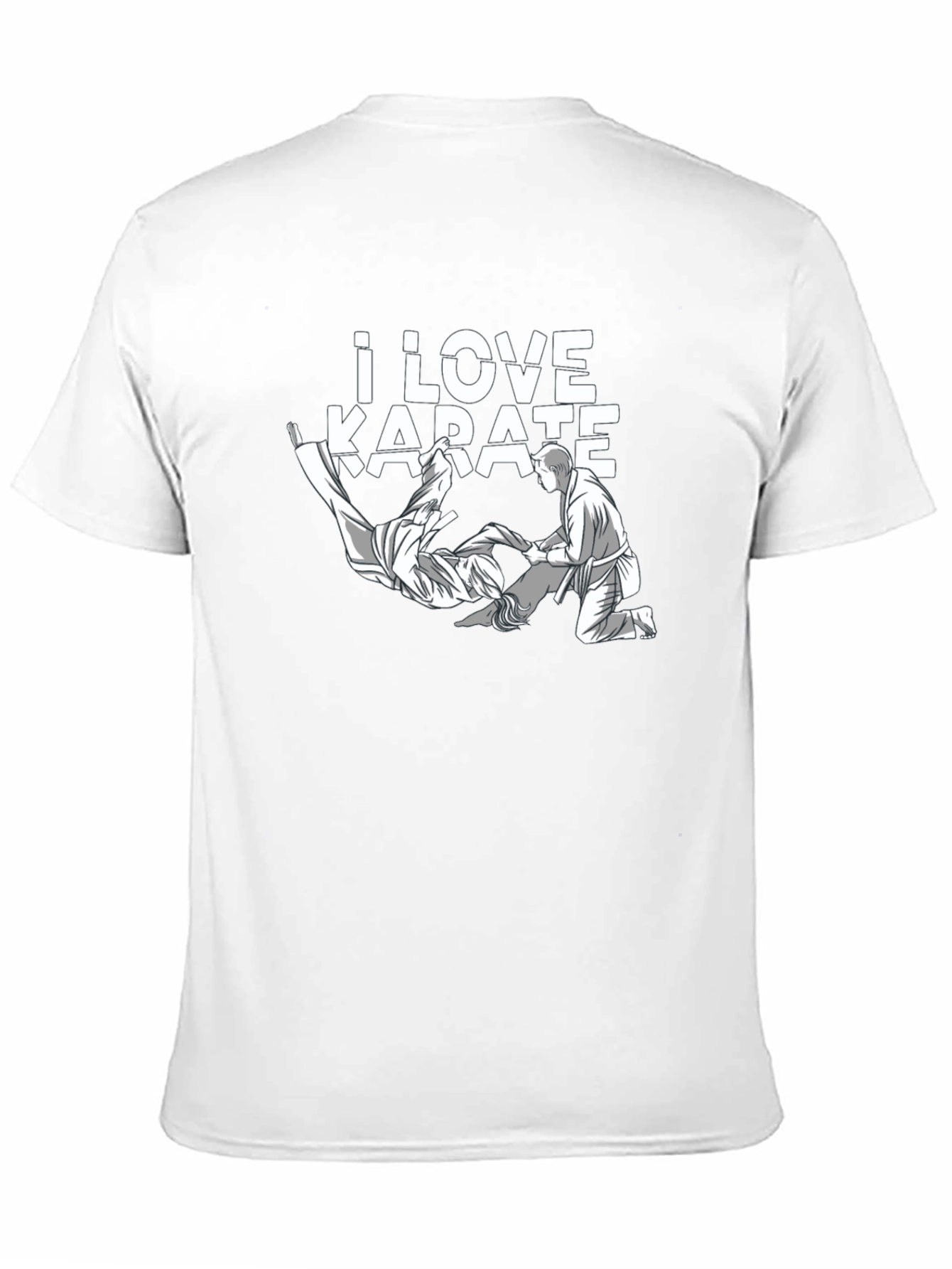 Black I Love Karate T-Shirt - Martial Arts Tee view 11
