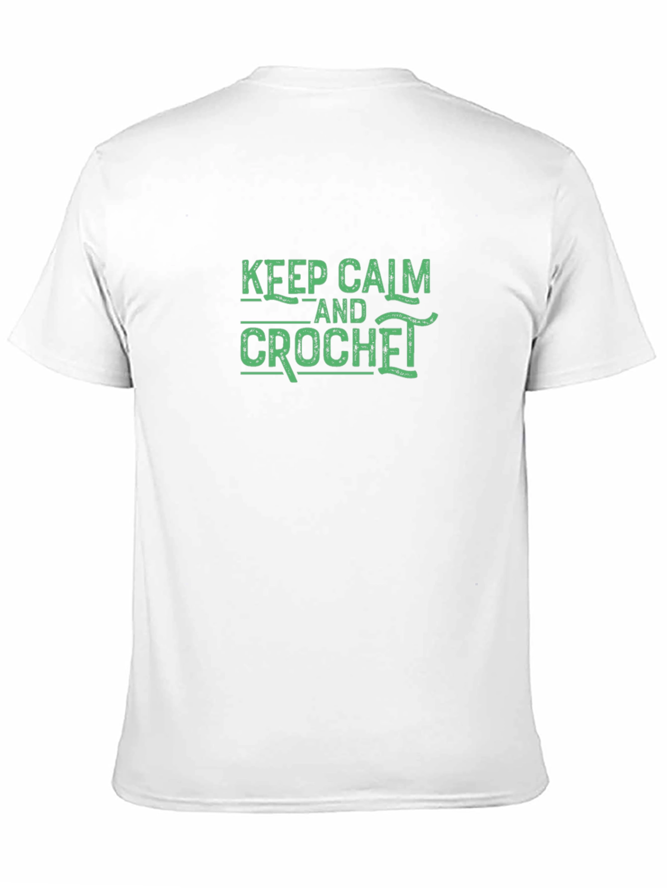 Black Keep Calm and Crochet T-Shirt view 11