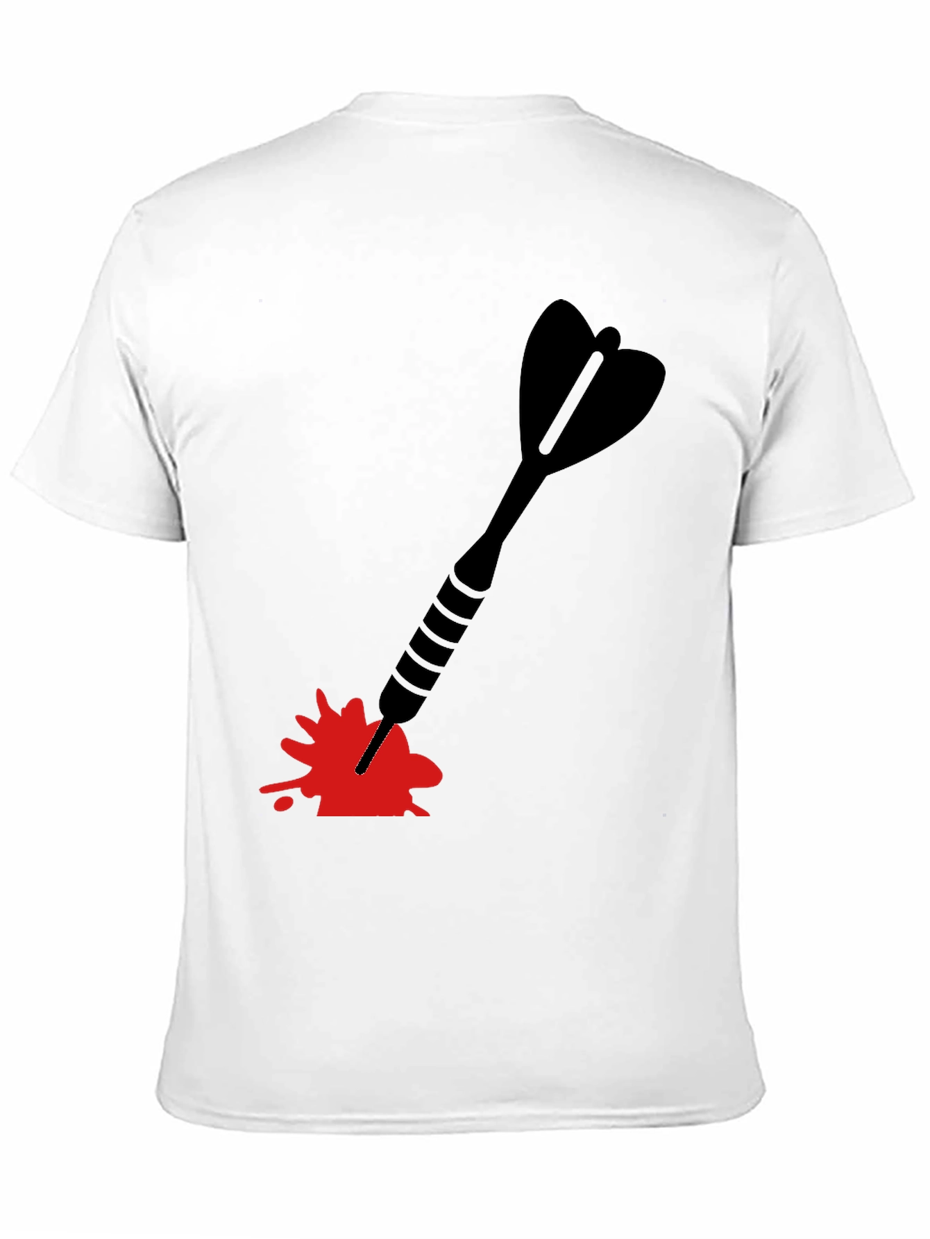 Black Dart in Blood T-Shirt - Unique Graphic Tee view 11