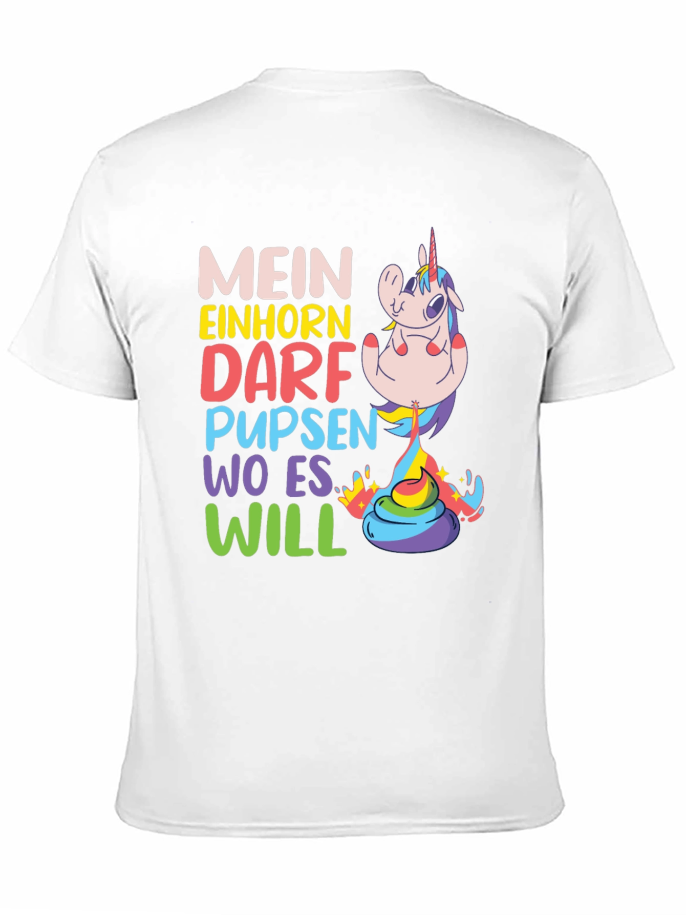 Funny Unicorn Fart T-Shirt - Mein Einhorn - 11
