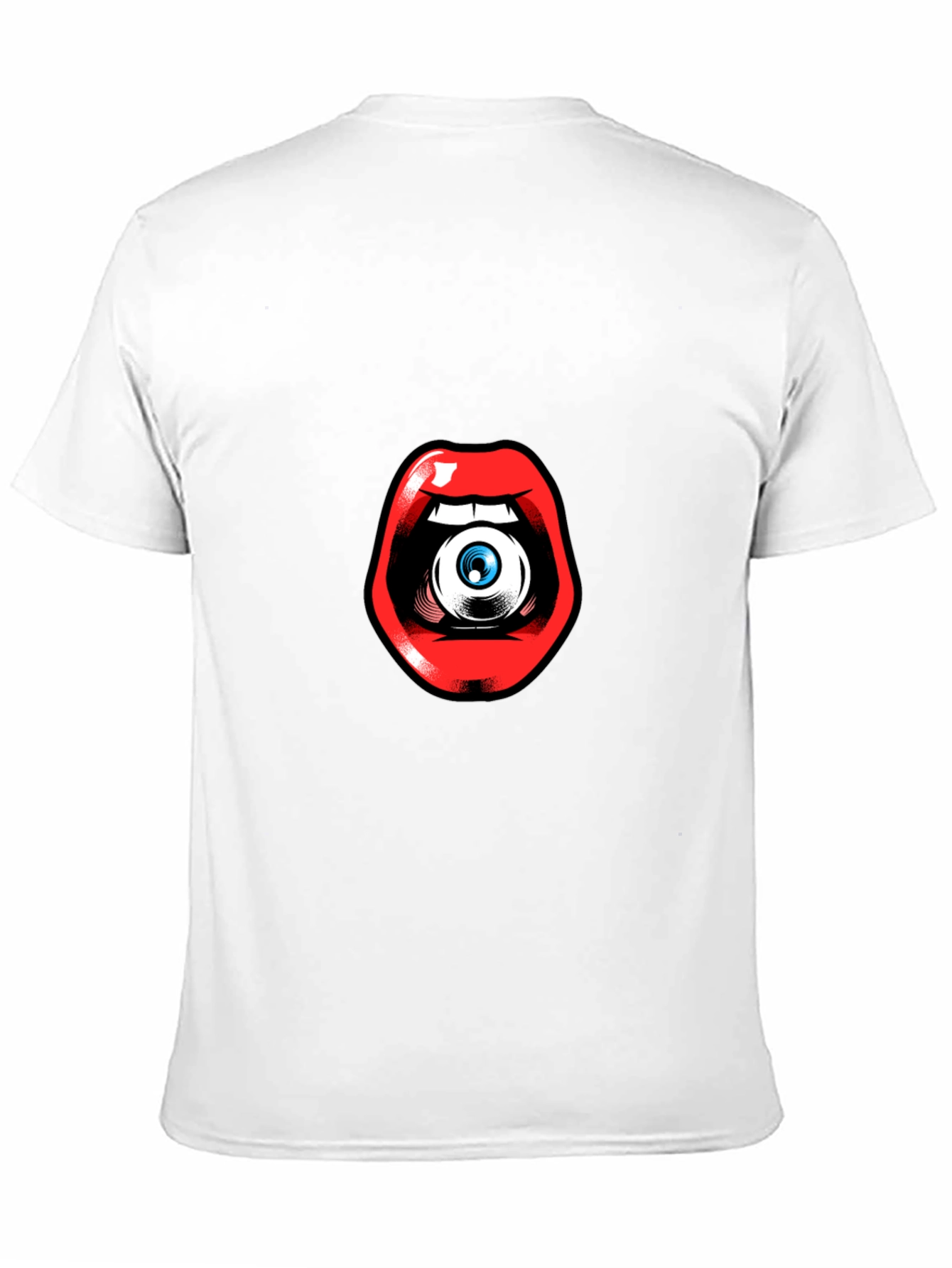 Black Eye in Mouth Graphic Tee - Unique Statement Shirt view 11