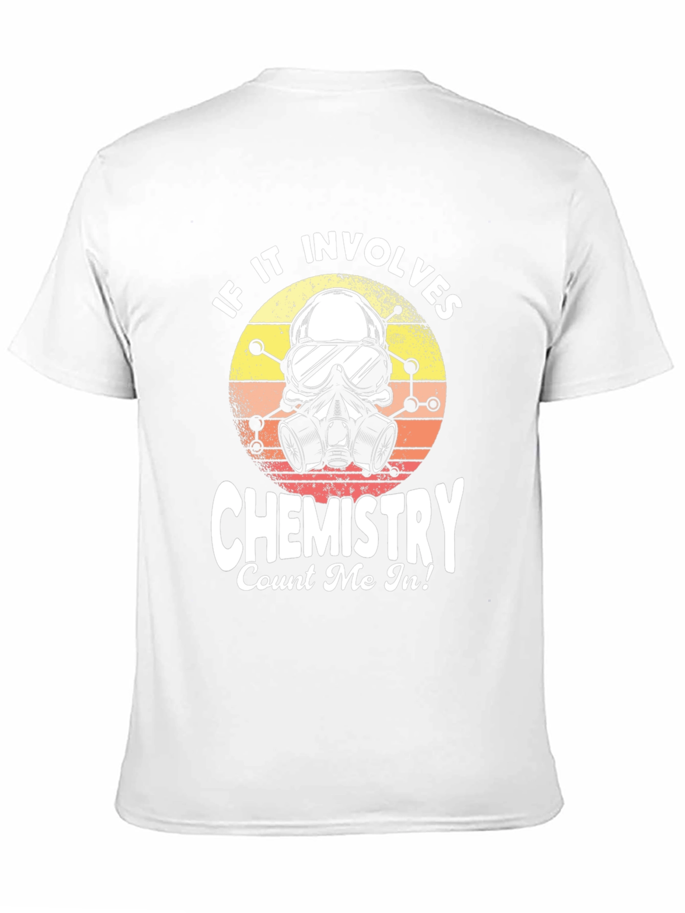Black Chemistry Skull Graphic Tee - Science Lover T-Shirt view 11