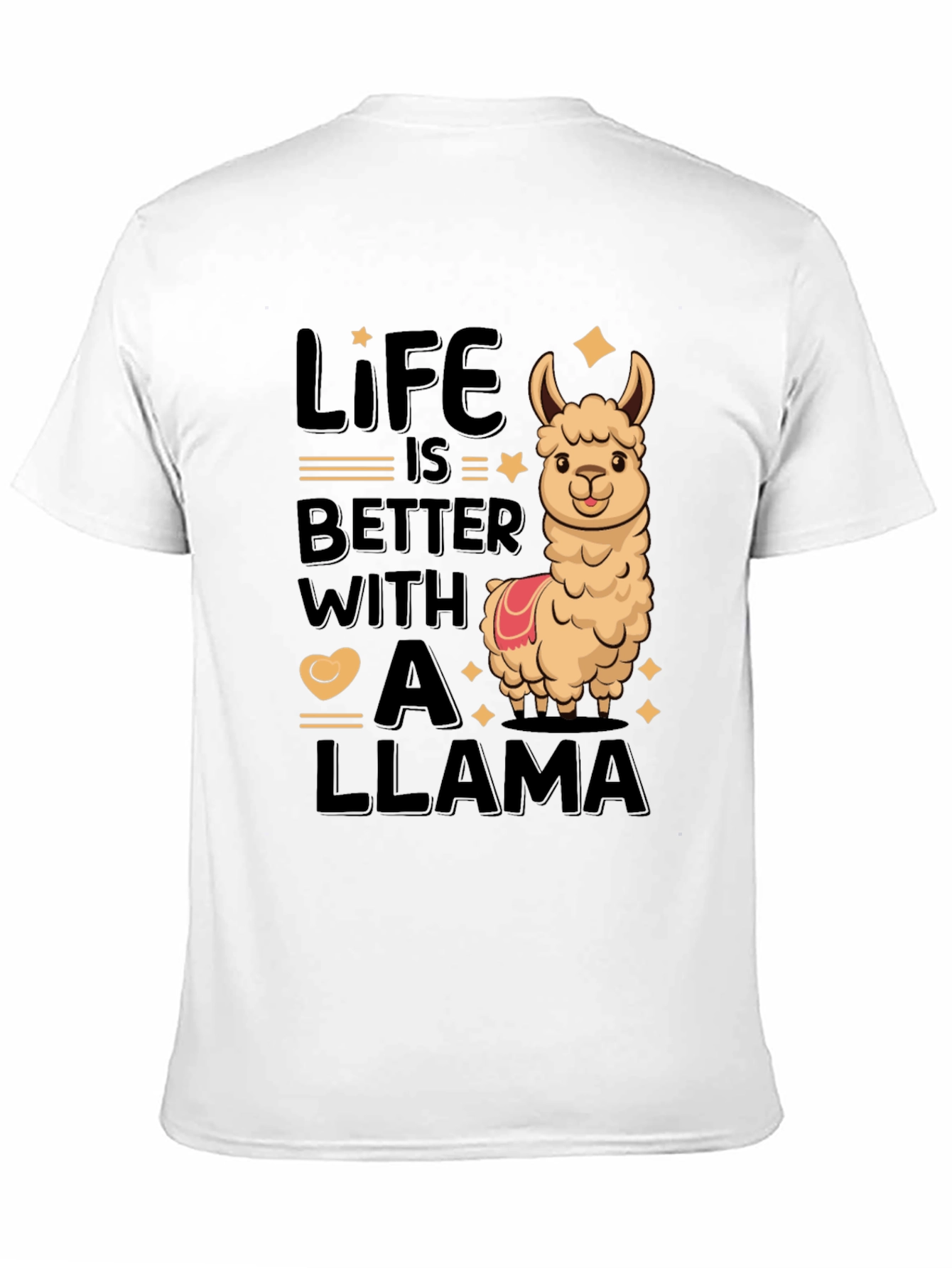 Black Life is Better with a Llama Tee view 11