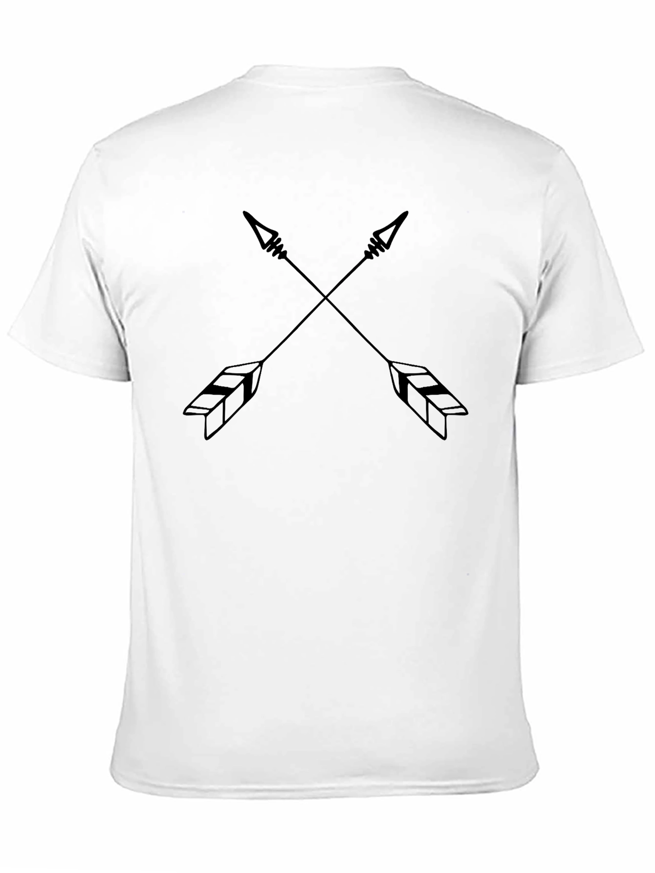 Black Men's Black Arrow Graphic Tee - Casual Short Sleeve view 11