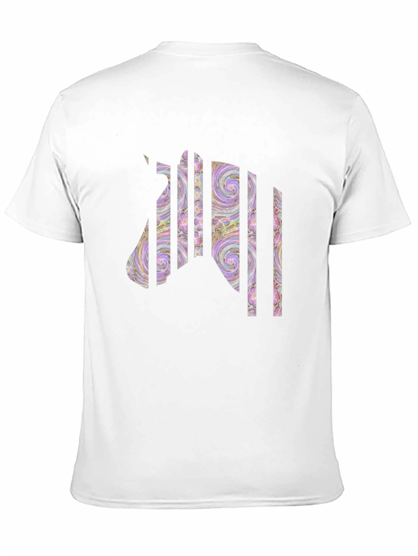 Black Abstract Zebra T-Shirt: Unique Graphic Tee view 11