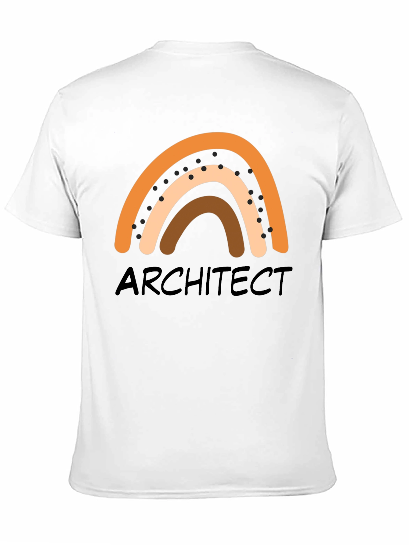 Black Architect Rainbow Graphic T-Shirt - Unisex Crew Neck view 11