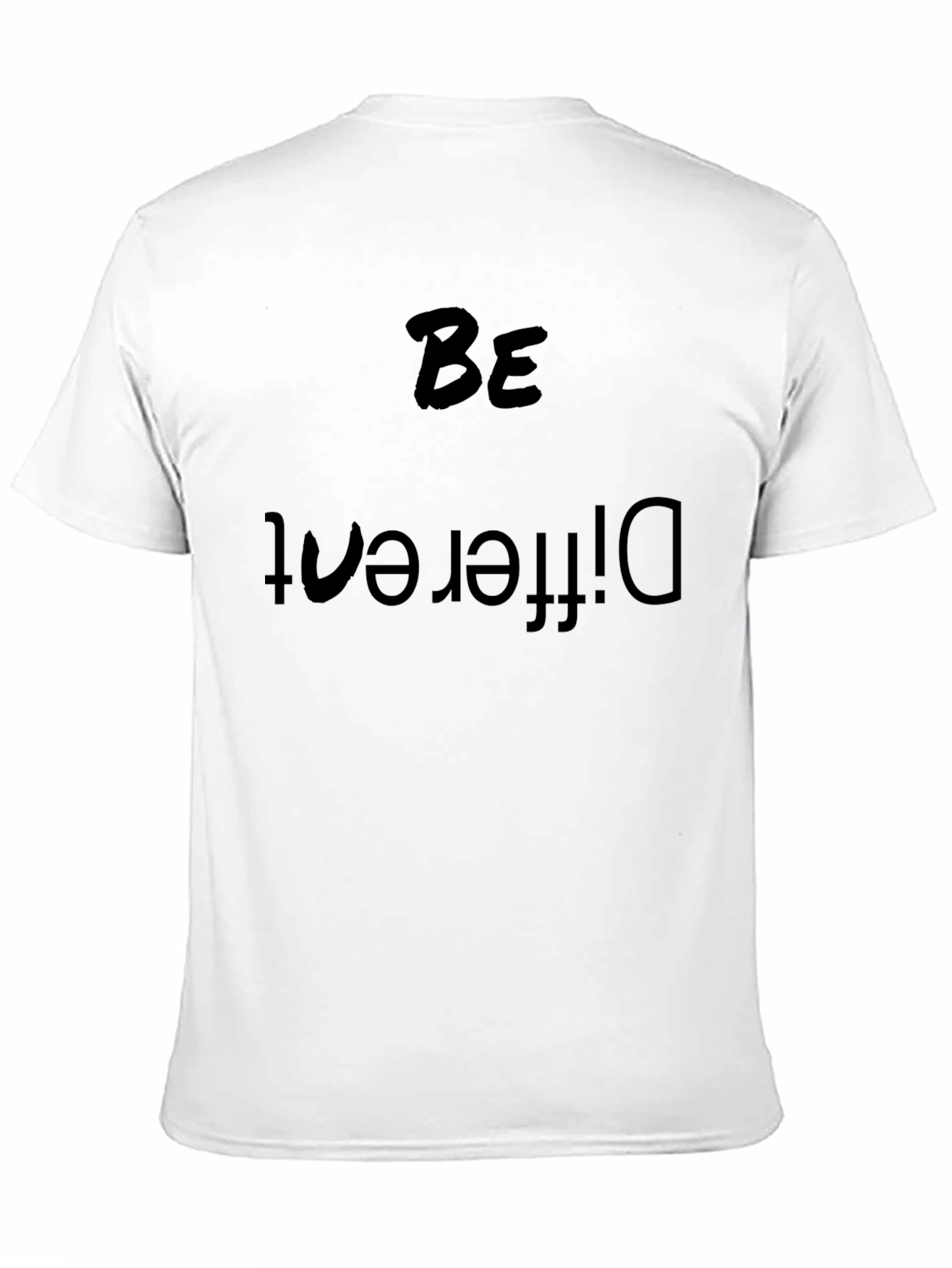 Black Be Different Black Tee - Statement T-Shirt view 11