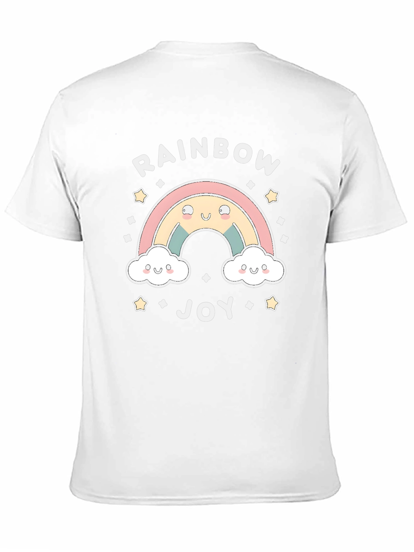Black Rainbow Joy Graphic Tee - Cute Kawaii Shirt view 11