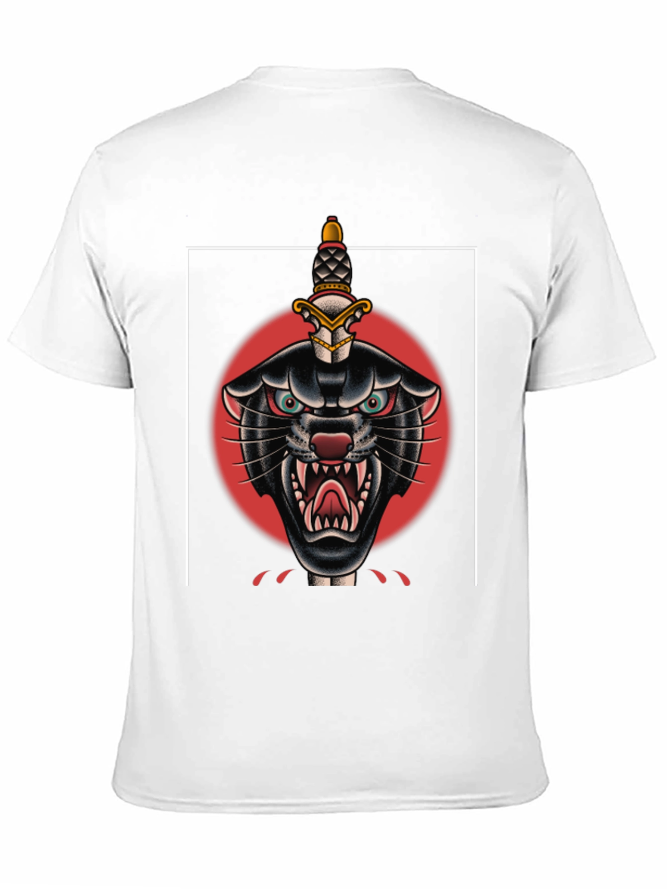Black Black Panther Dagger Graphic Tee view 11