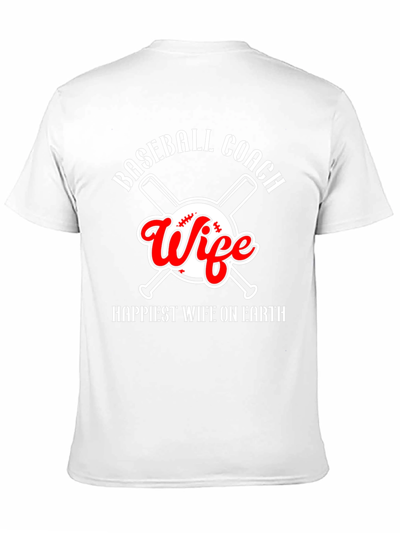 Black Baseball Coach Wife Graphic Tee view 11