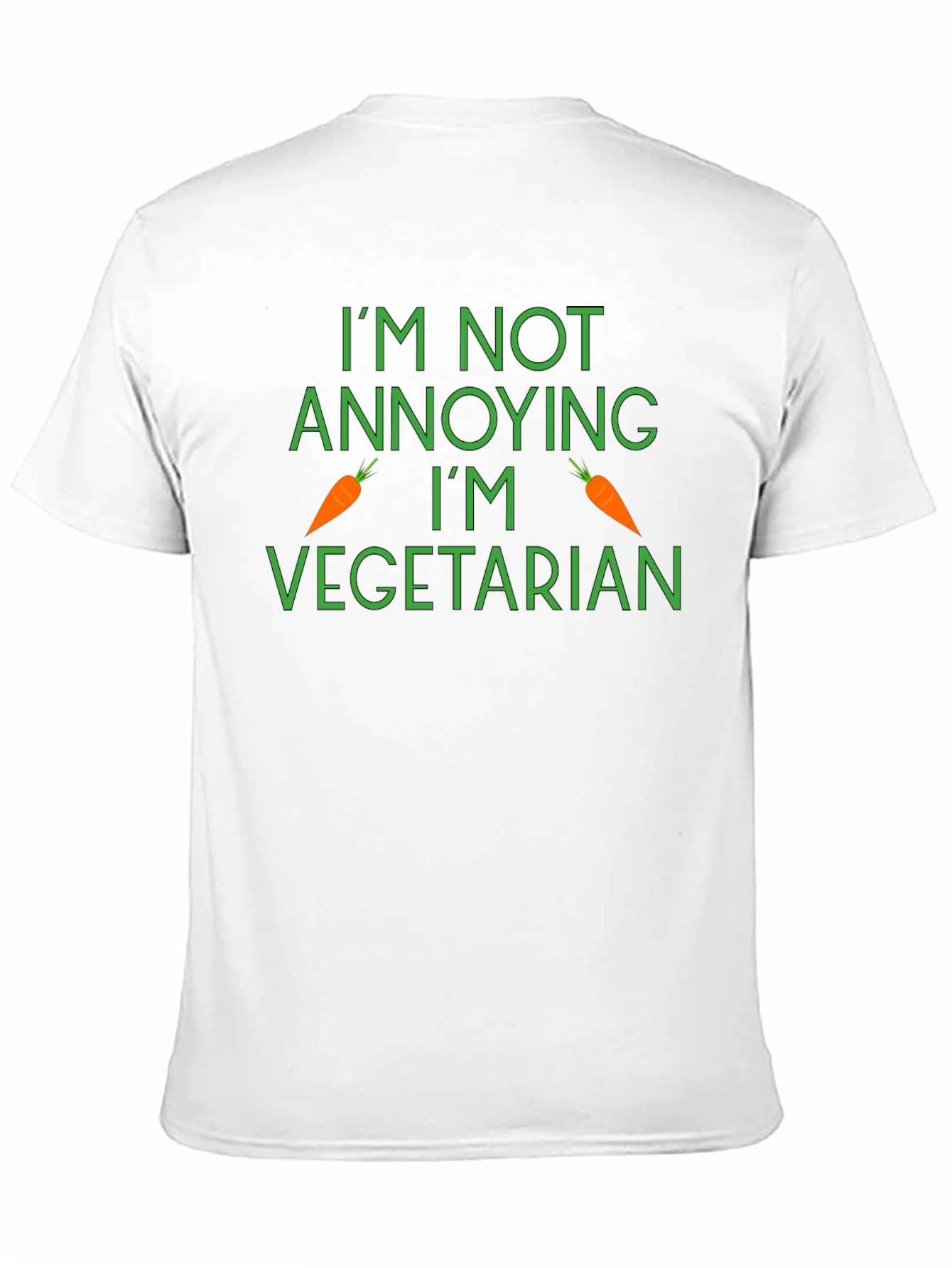 Black Vegetarian T-Shirt - Funny Foodie Graphic Tee view 11