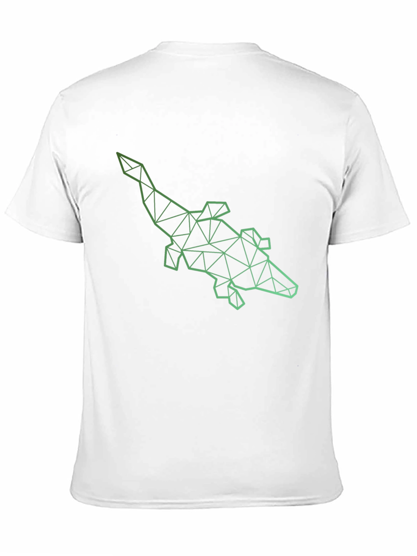 Black Geometric Alligator Graphic Tee - Modern Style view 11