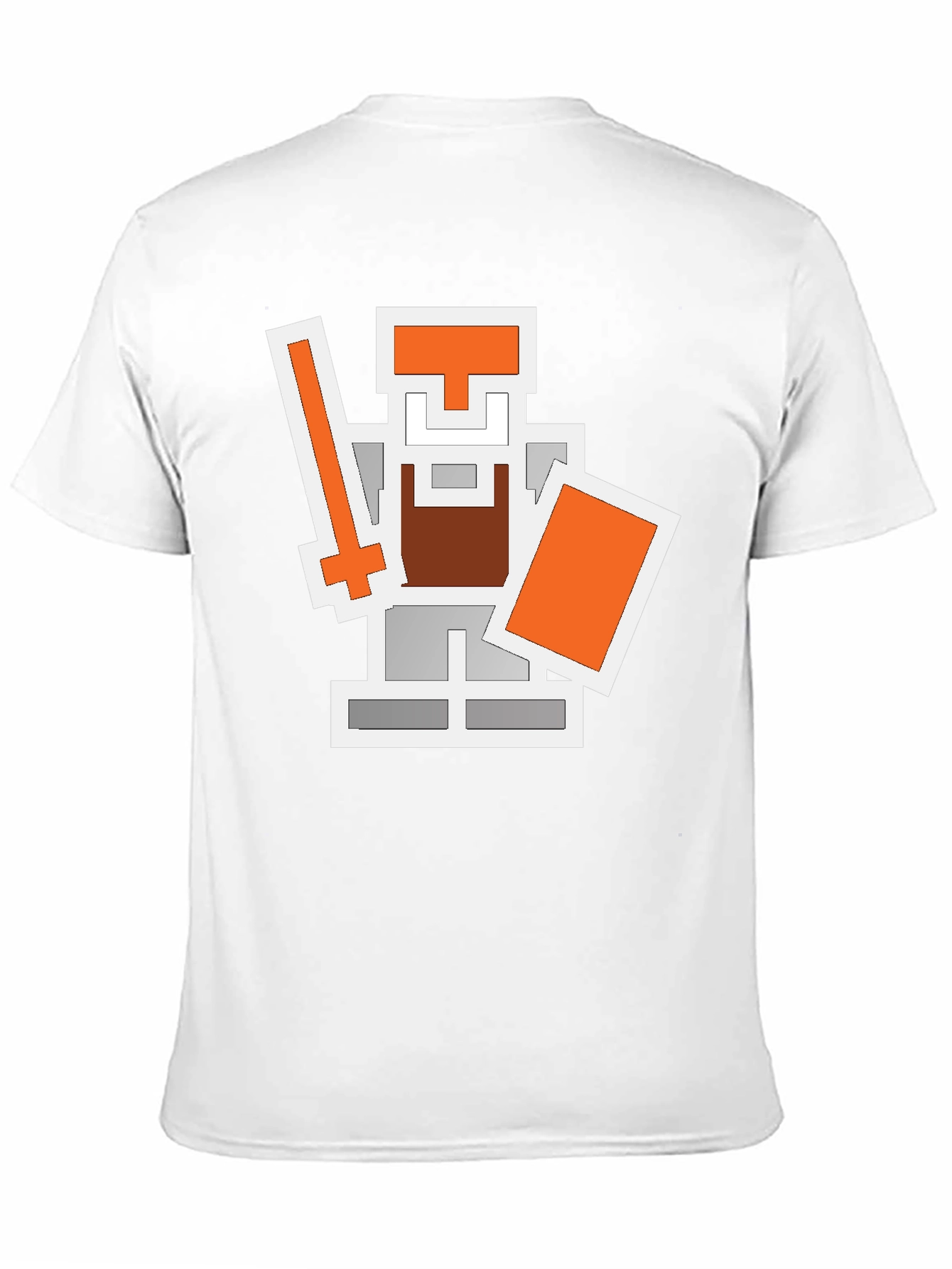 Black Pixel Knight Graphic Tee - Retro Gaming Shirt view 11